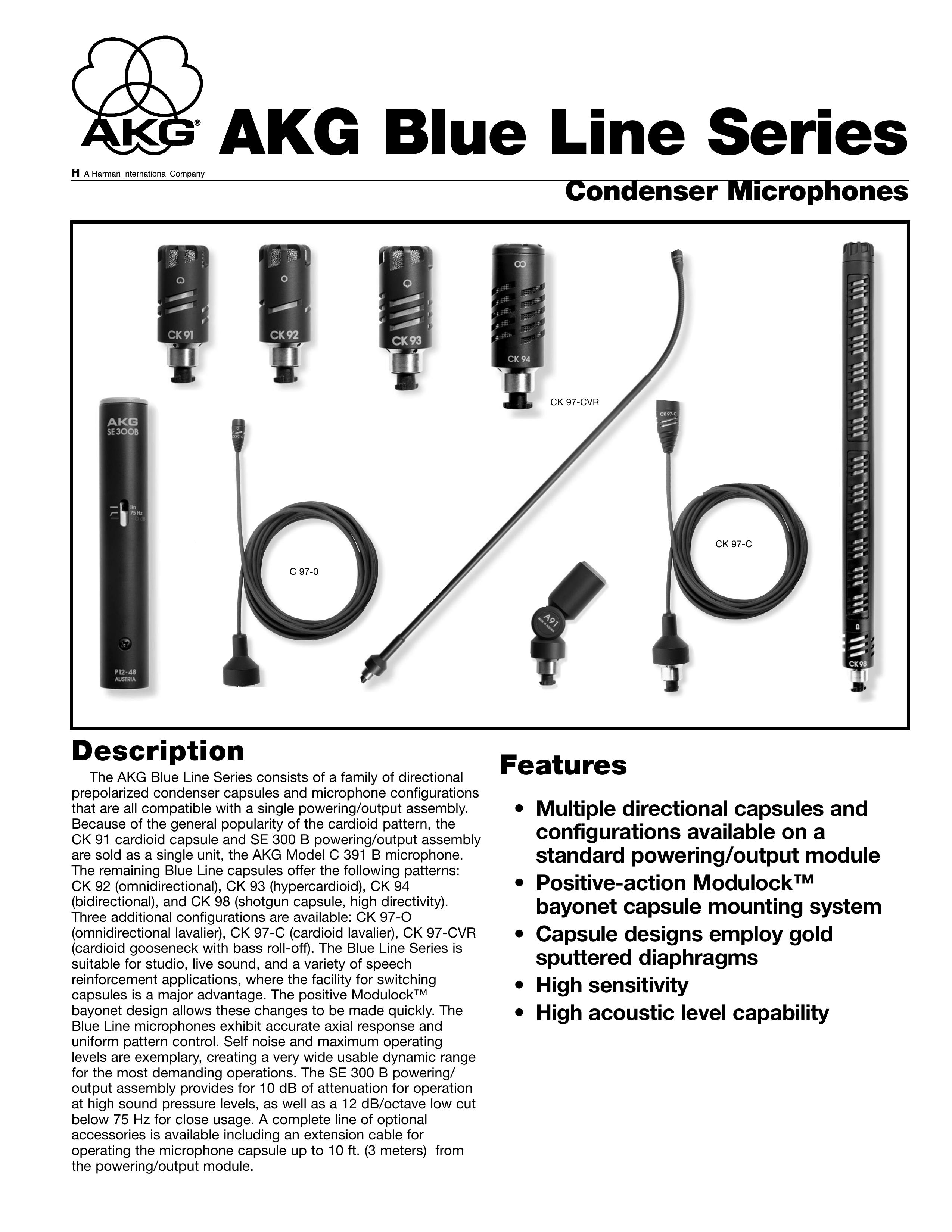 AKG Acoustics C 97-0 Microphone User Manual