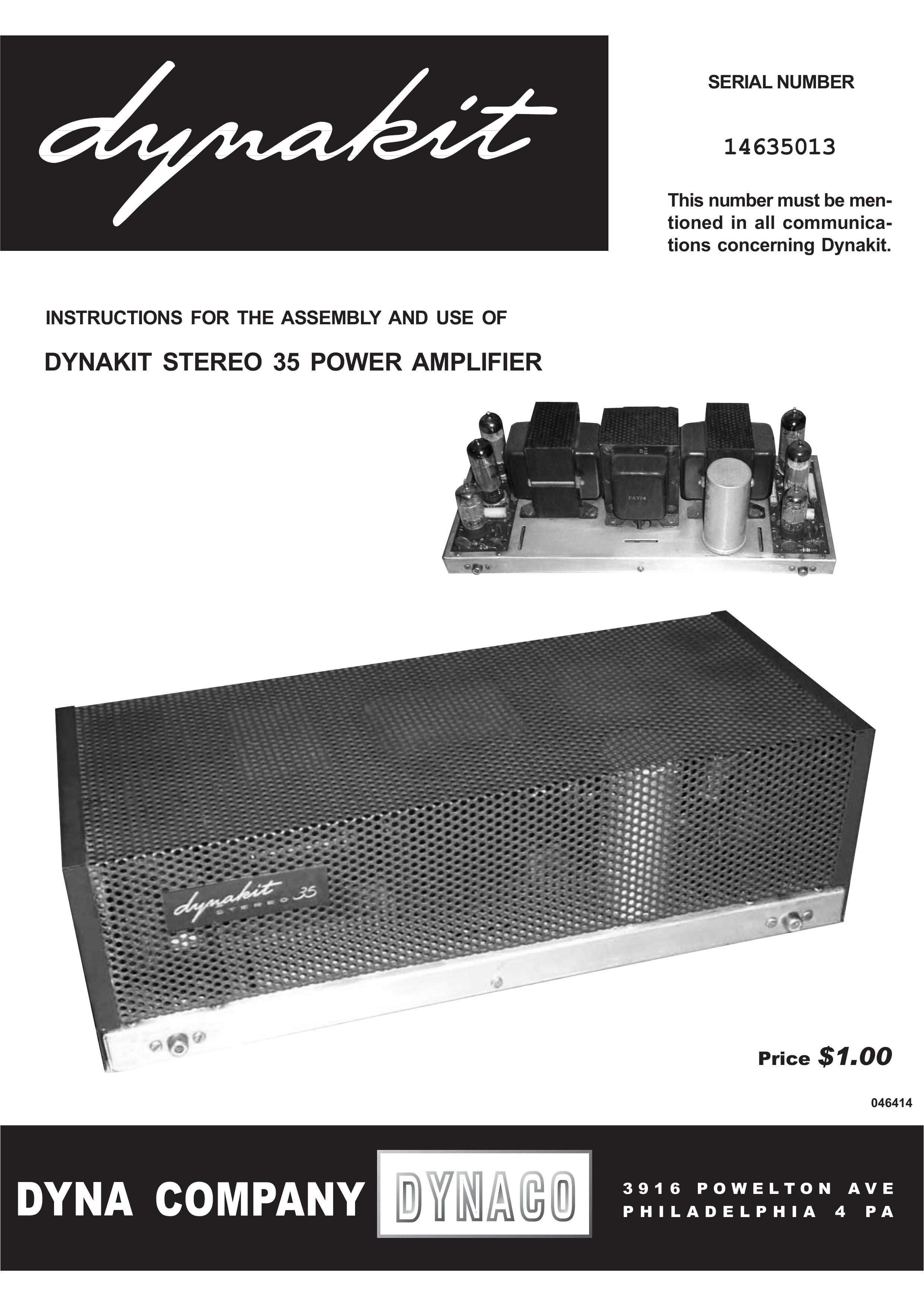 Audio Dynamics 14635013 Microphone User Manual