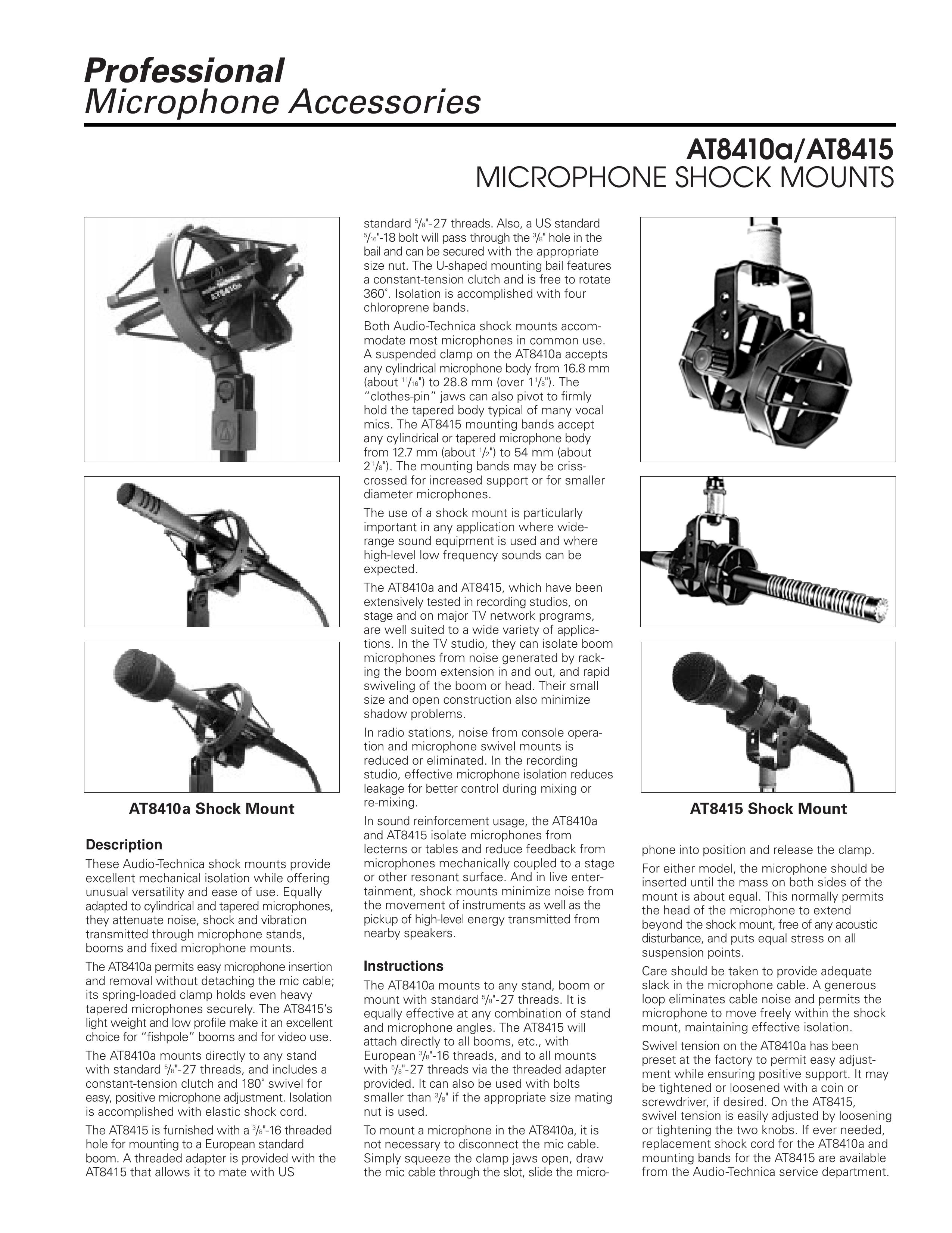 Audio-Technica AT8410a Microphone User Manual