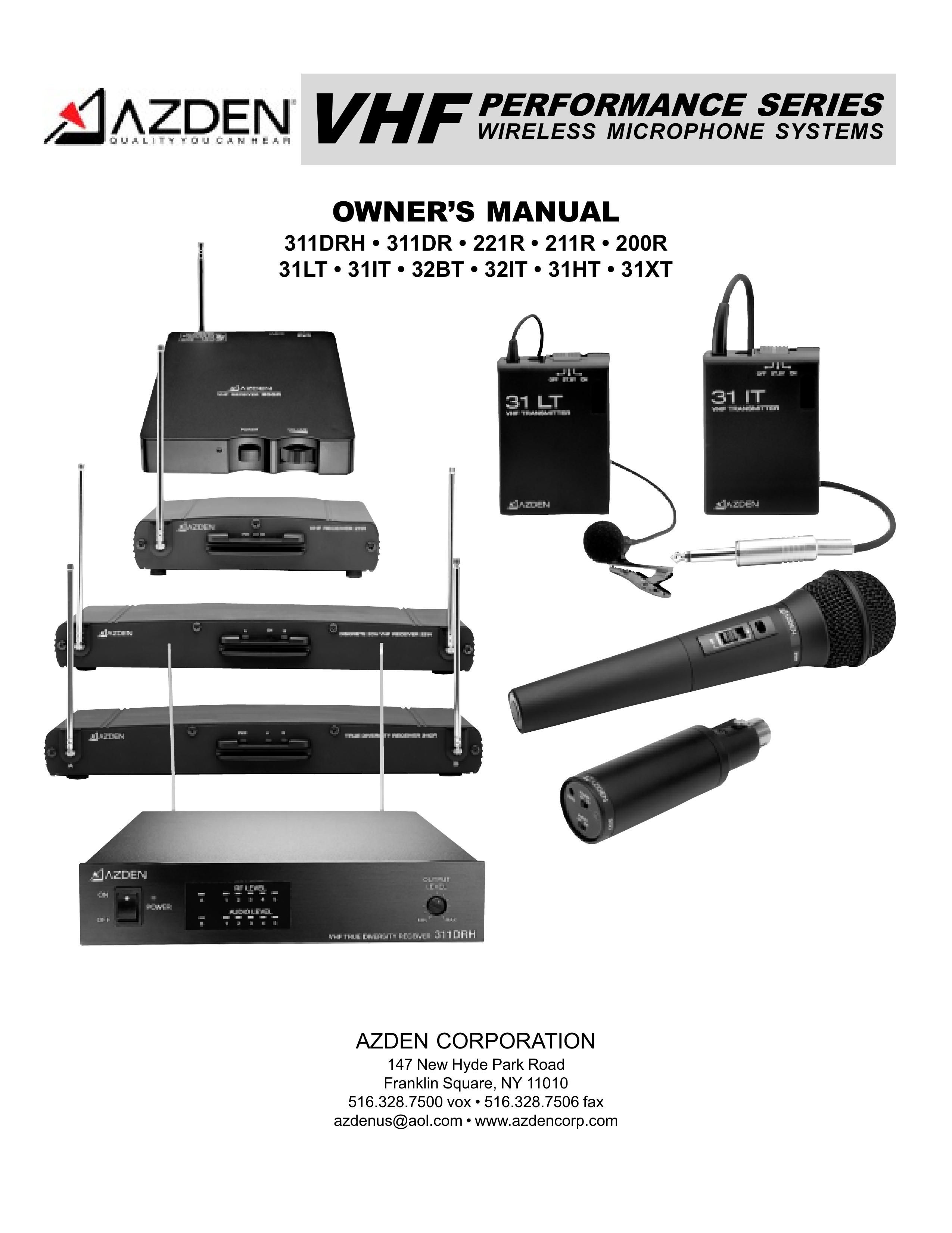 Azden 311DR Microphone User Manual