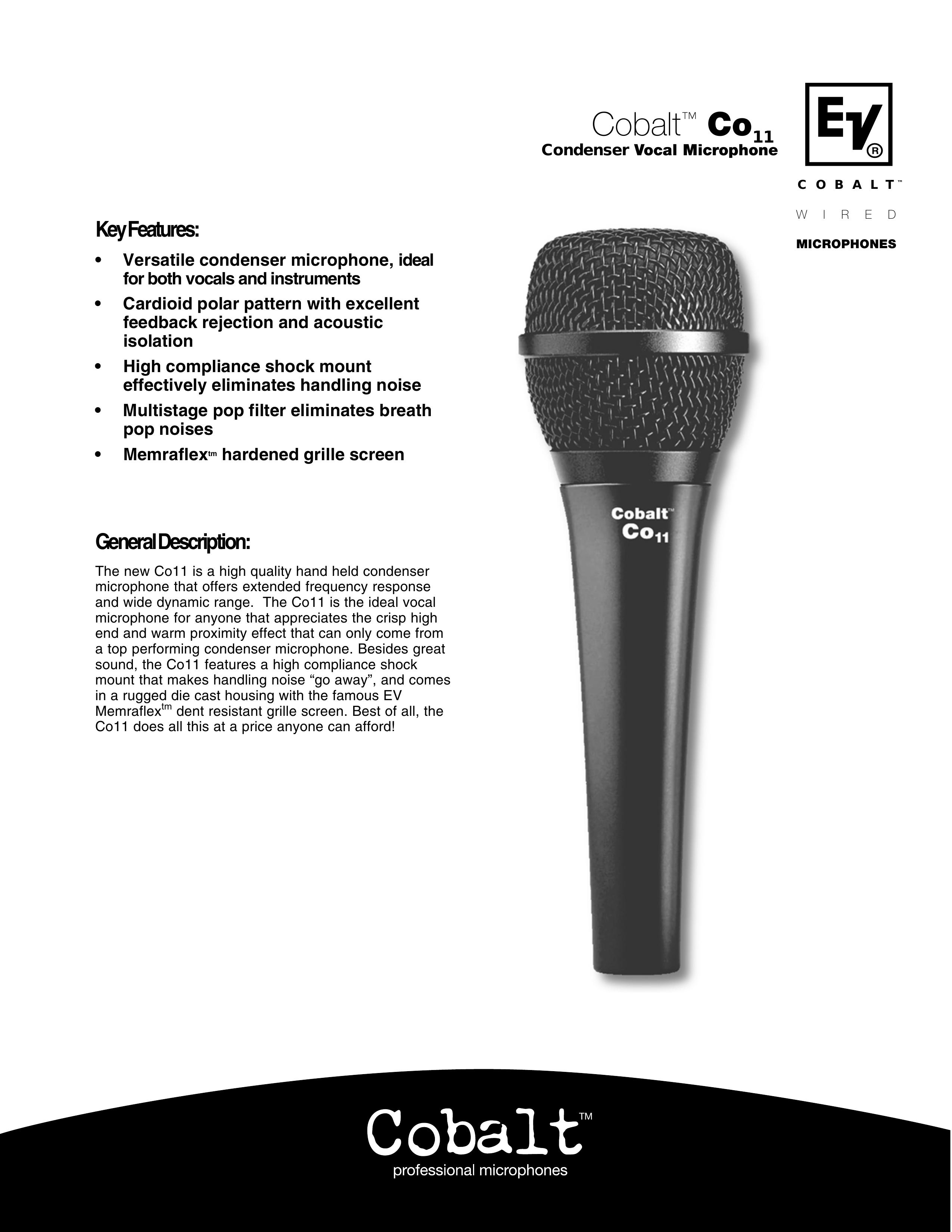 Cobalt Networks Co11 Microphone User Manual