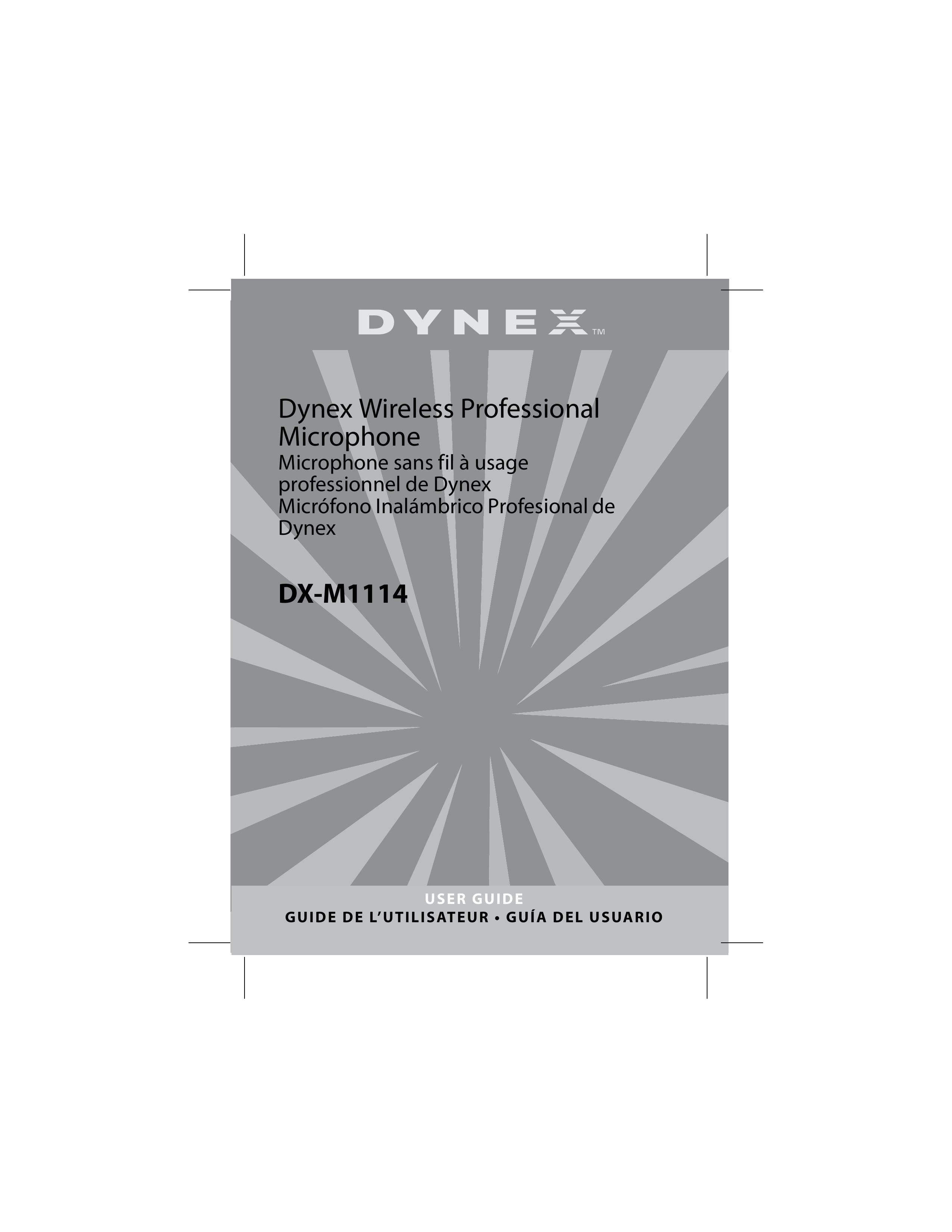Dynex DX-M1114 Microphone User Manual