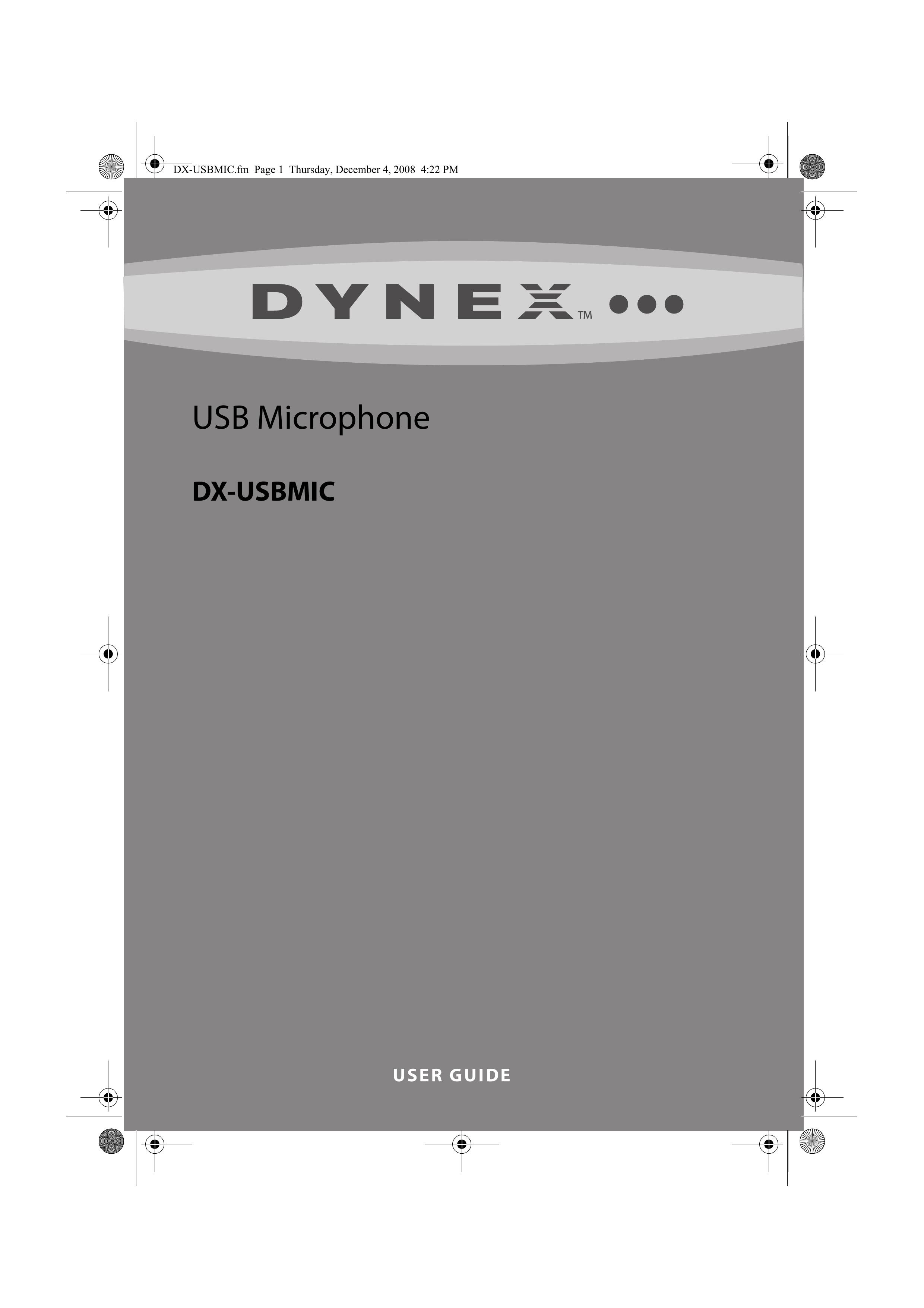 Dynex DX-USBMIC Microphone User Manual