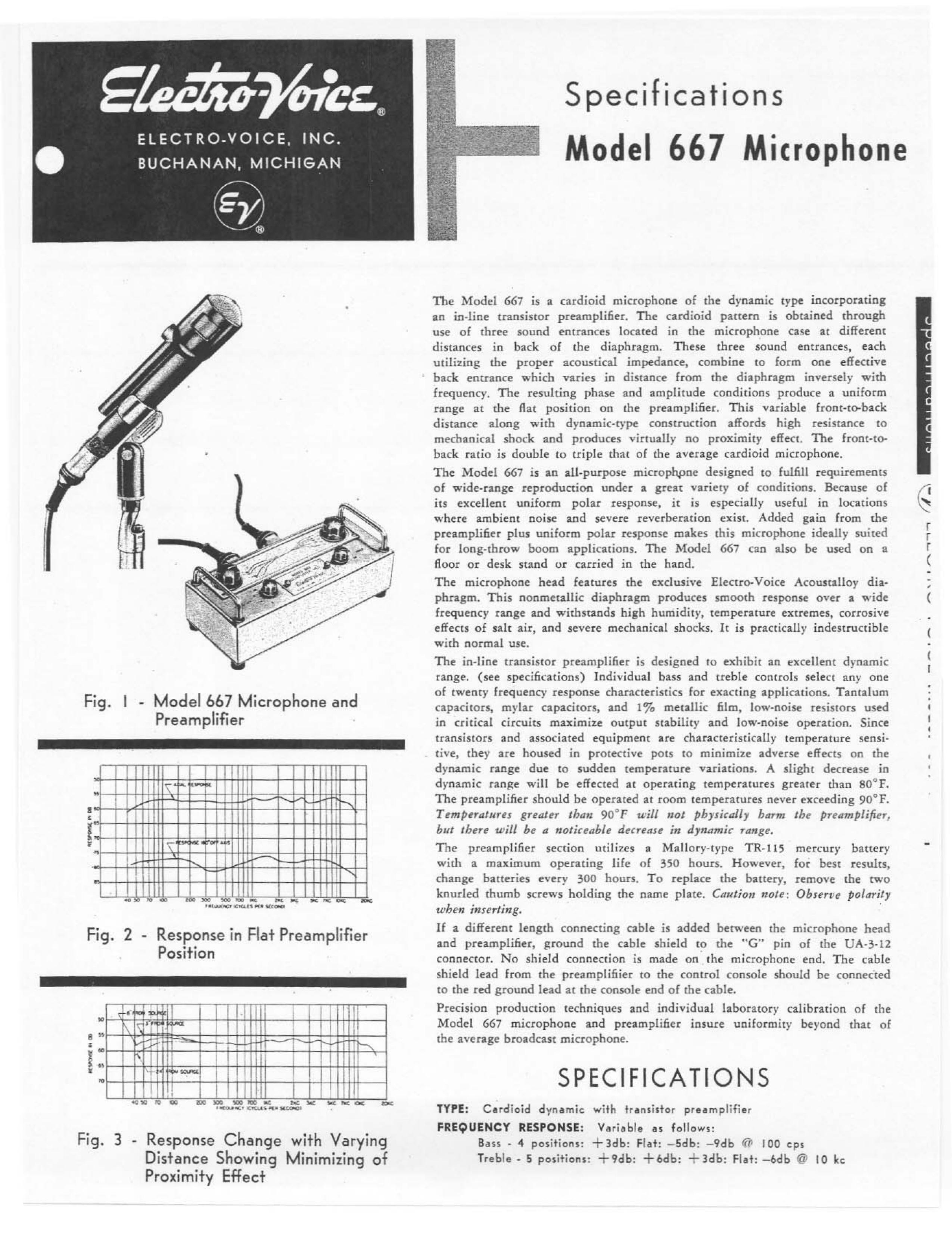 Electro-Voice 667 Microphone User Manual