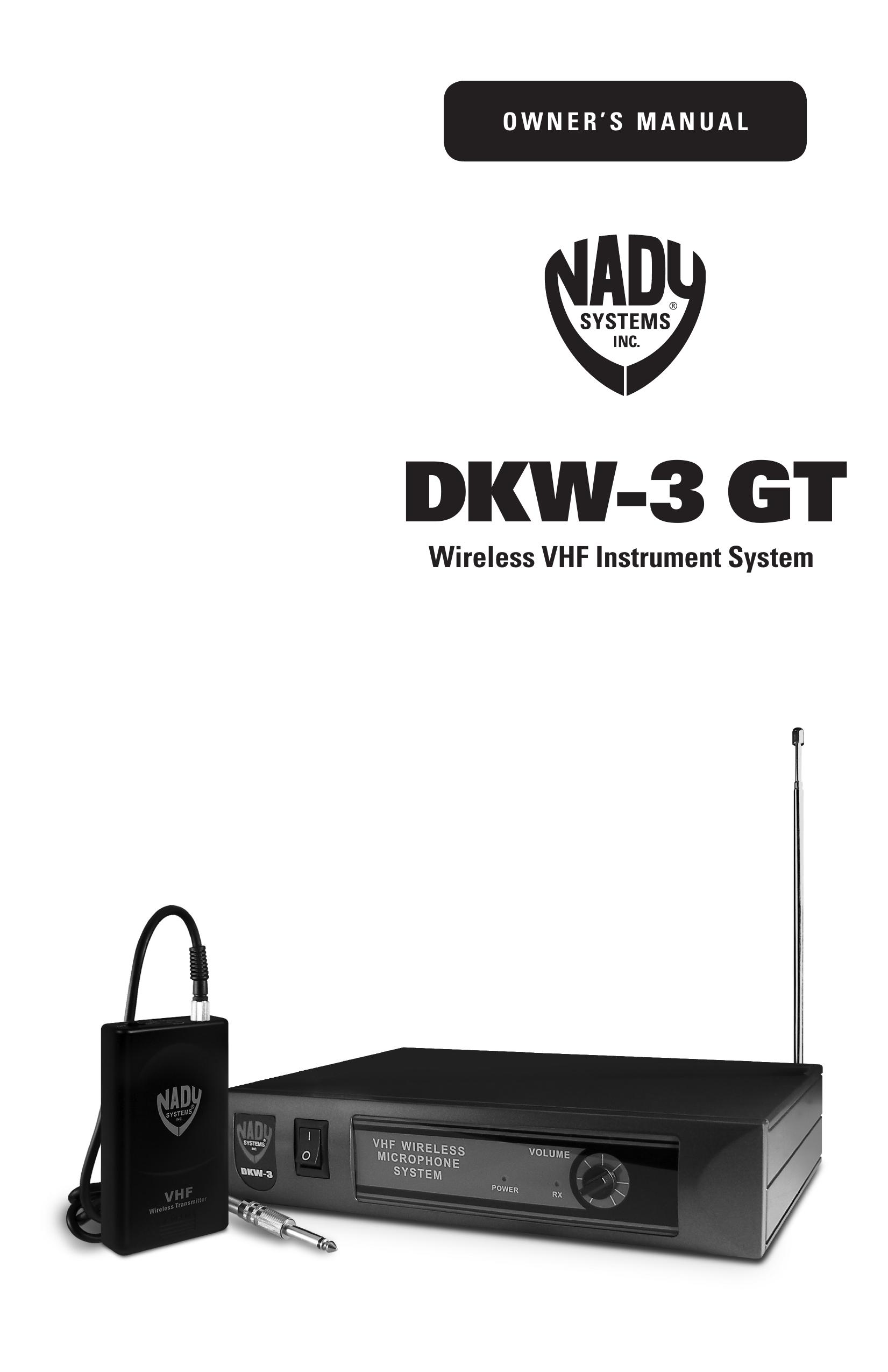 Nady Systems DKW3GTD Microphone User Manual