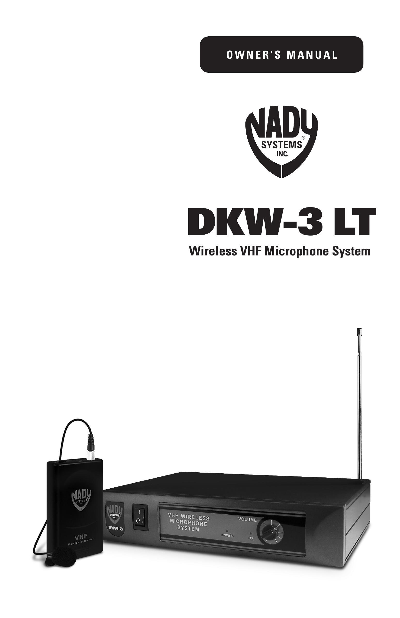 Nady Systems DKW3LTOB185150MHZ Microphone User Manual