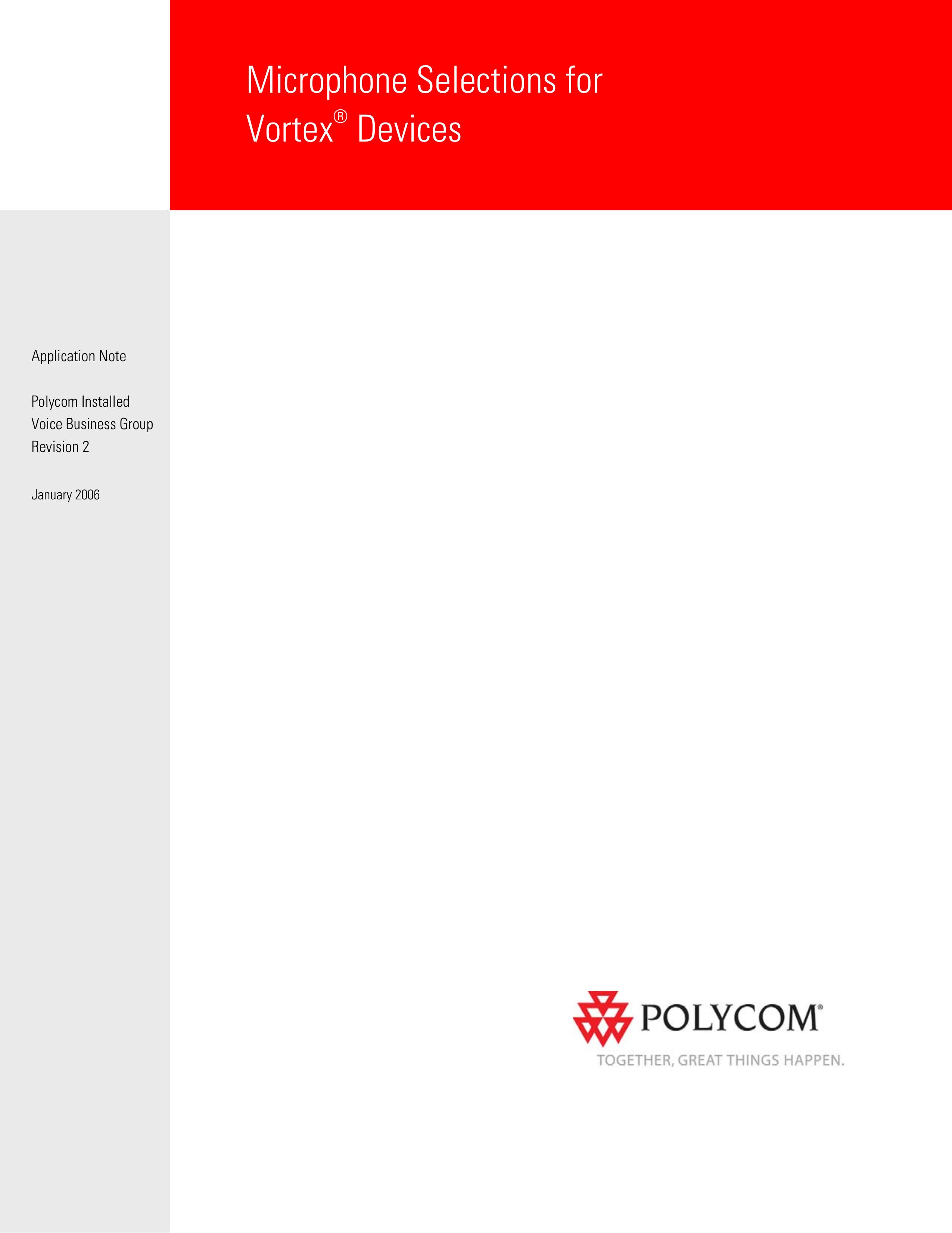 Polycom Vortex Microphone User Manual