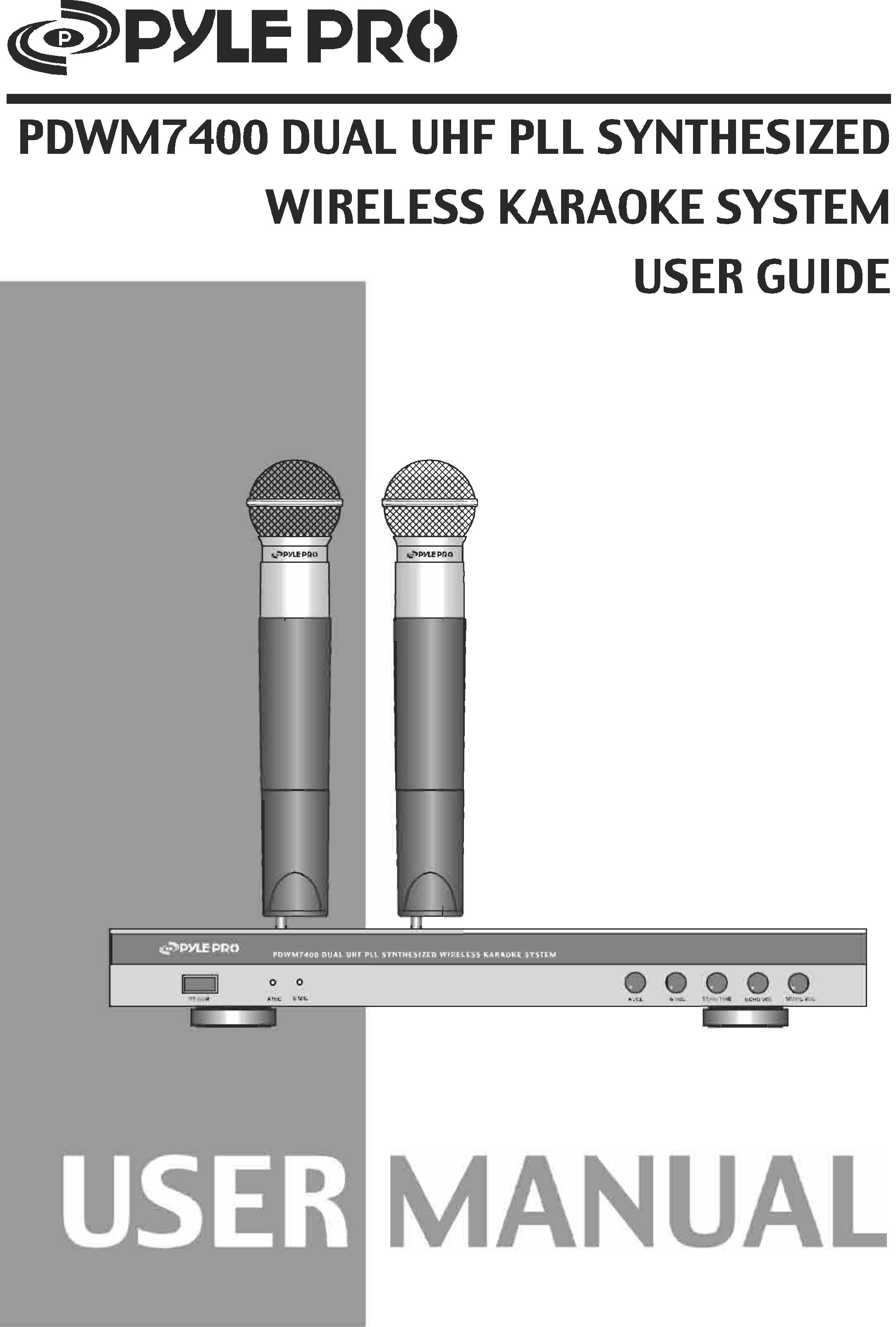 PYLE Audio PDWM7400 Microphone User Manual