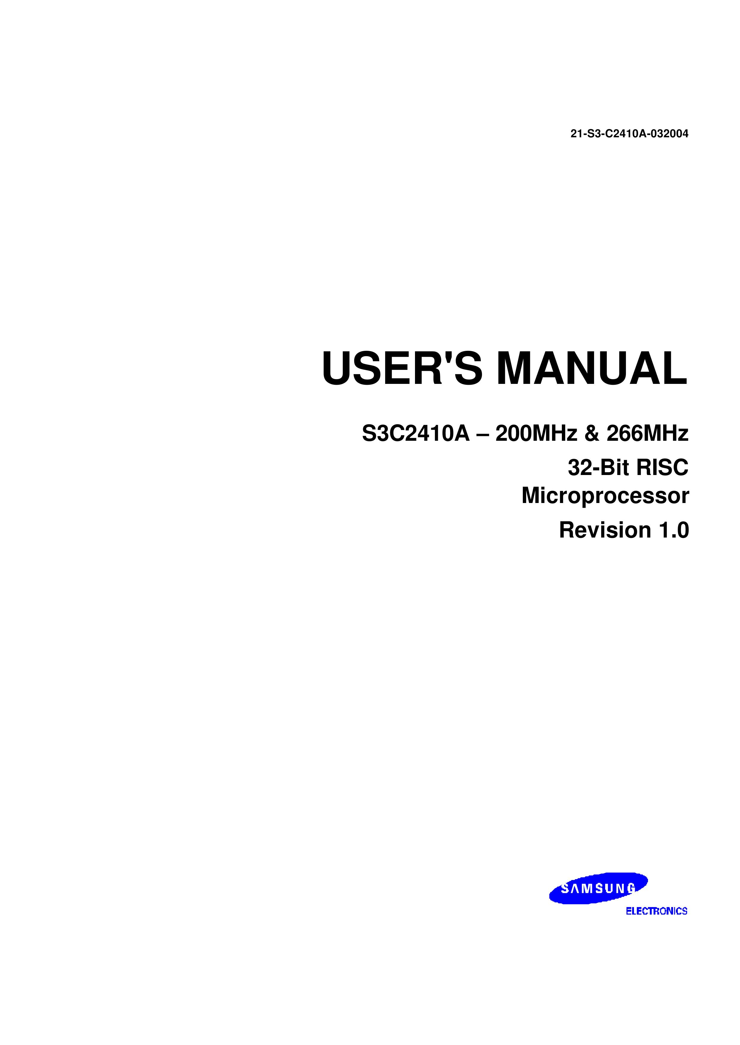Samsung S3C2410A Microphone User Manual