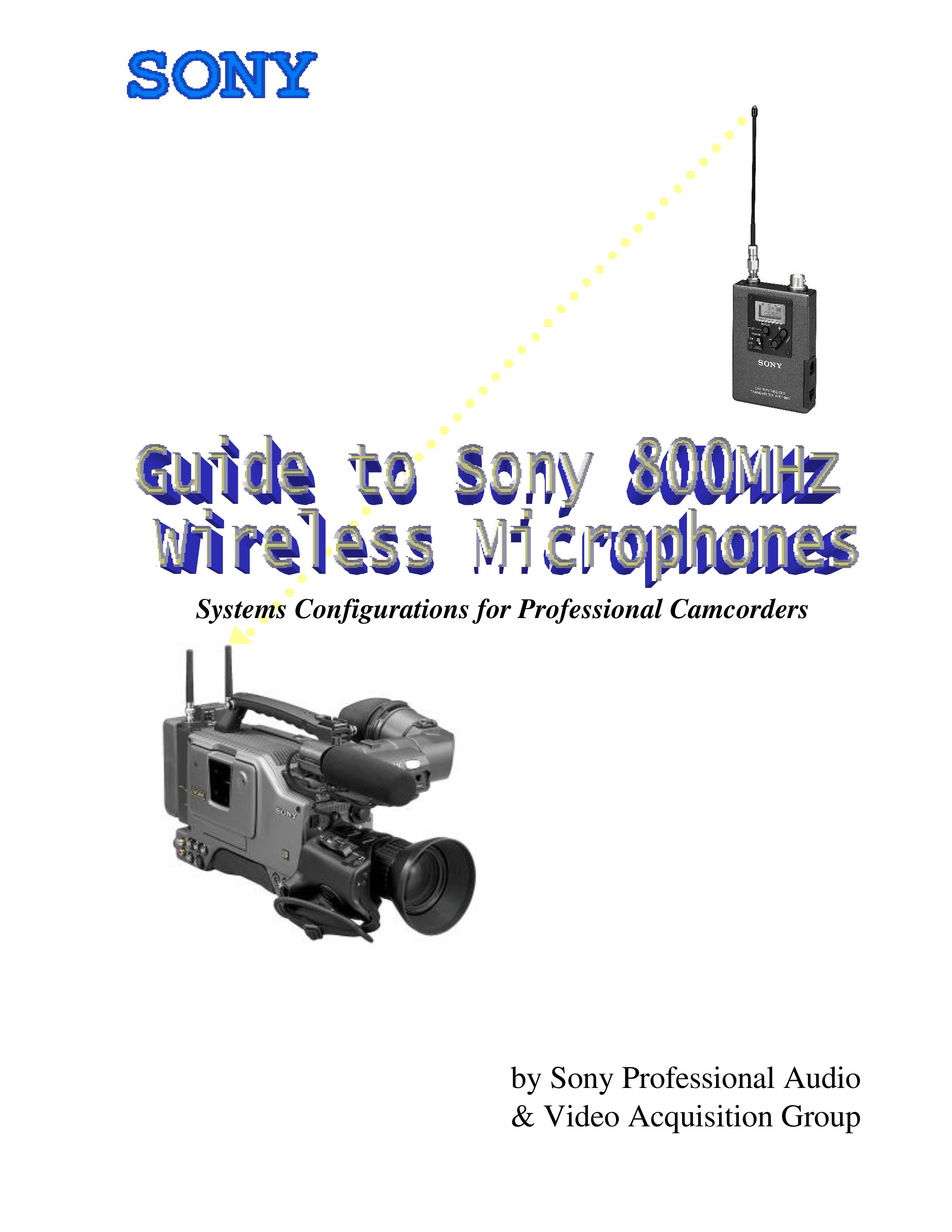 Sony Camcorder / Wireless Microphone Microphone User Manual