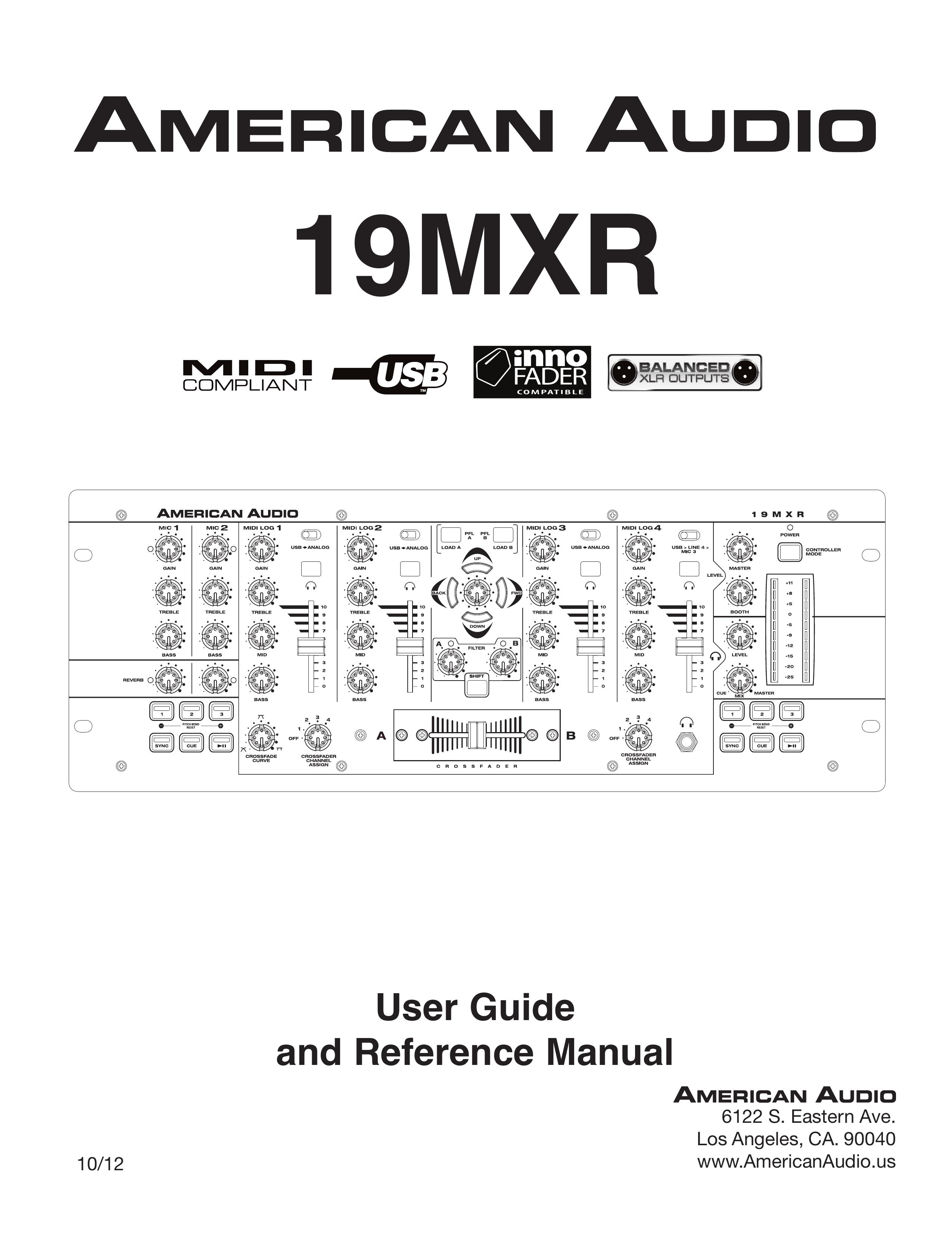 American Audio 19MXR Music Mixer User Manual