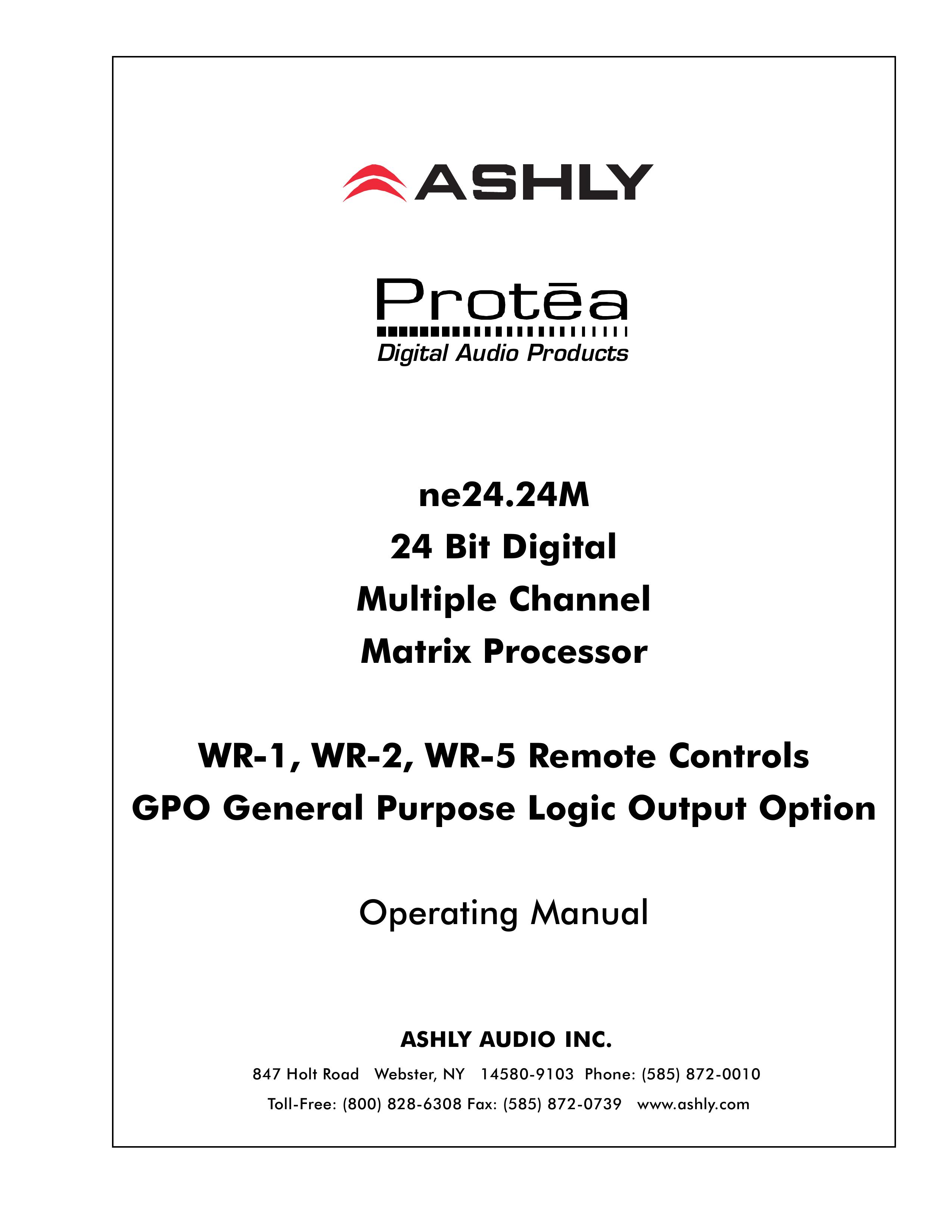 Ashly WR-2 Music Mixer User Manual
