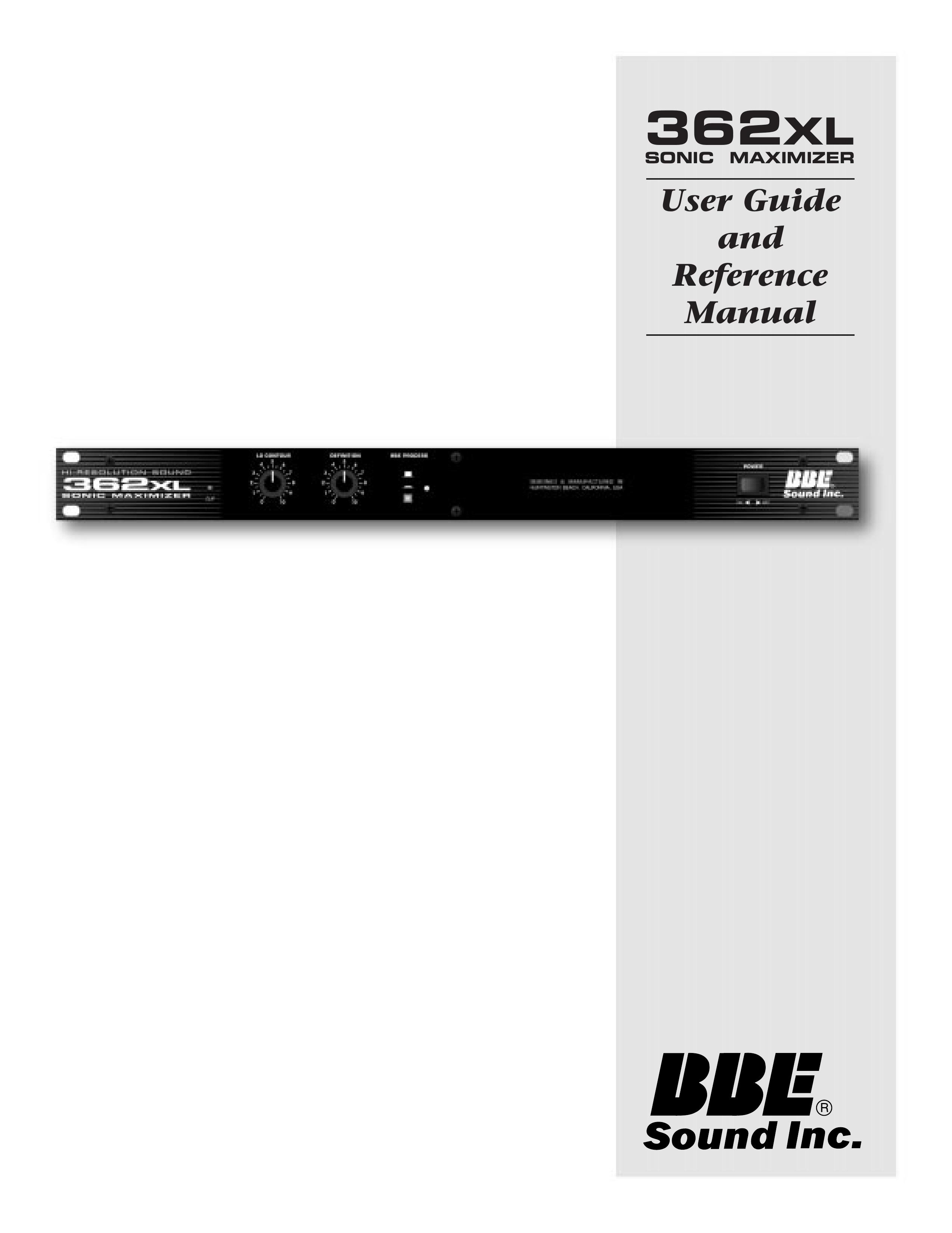 BBE 362XL Music Mixer User Manual