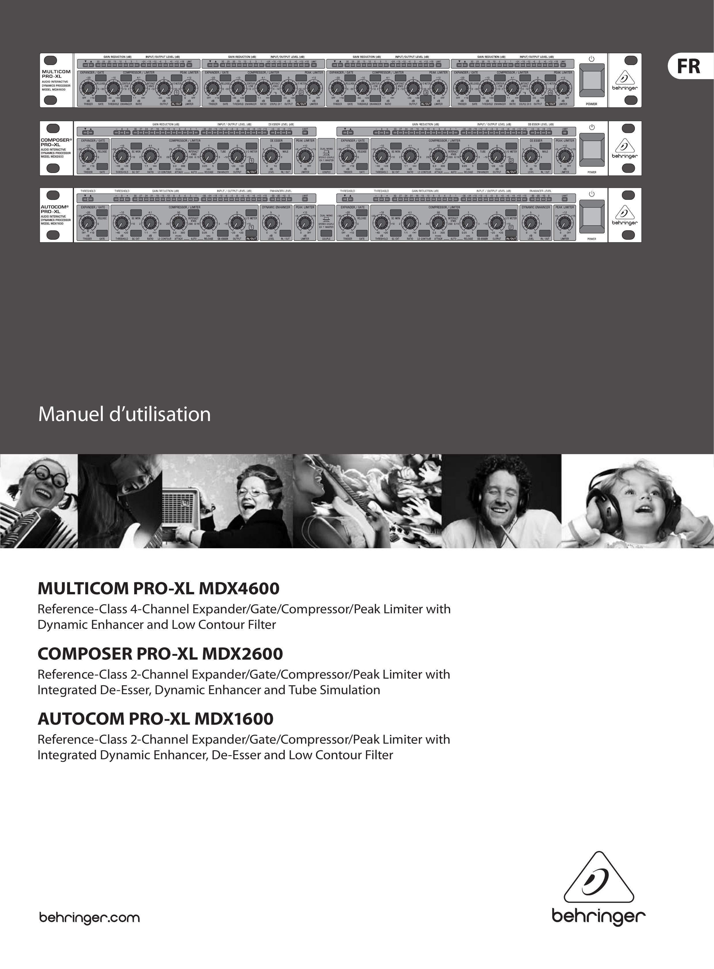 Behringer AUTOCOM PRO-XL MDX1600 Music Mixer User Manual