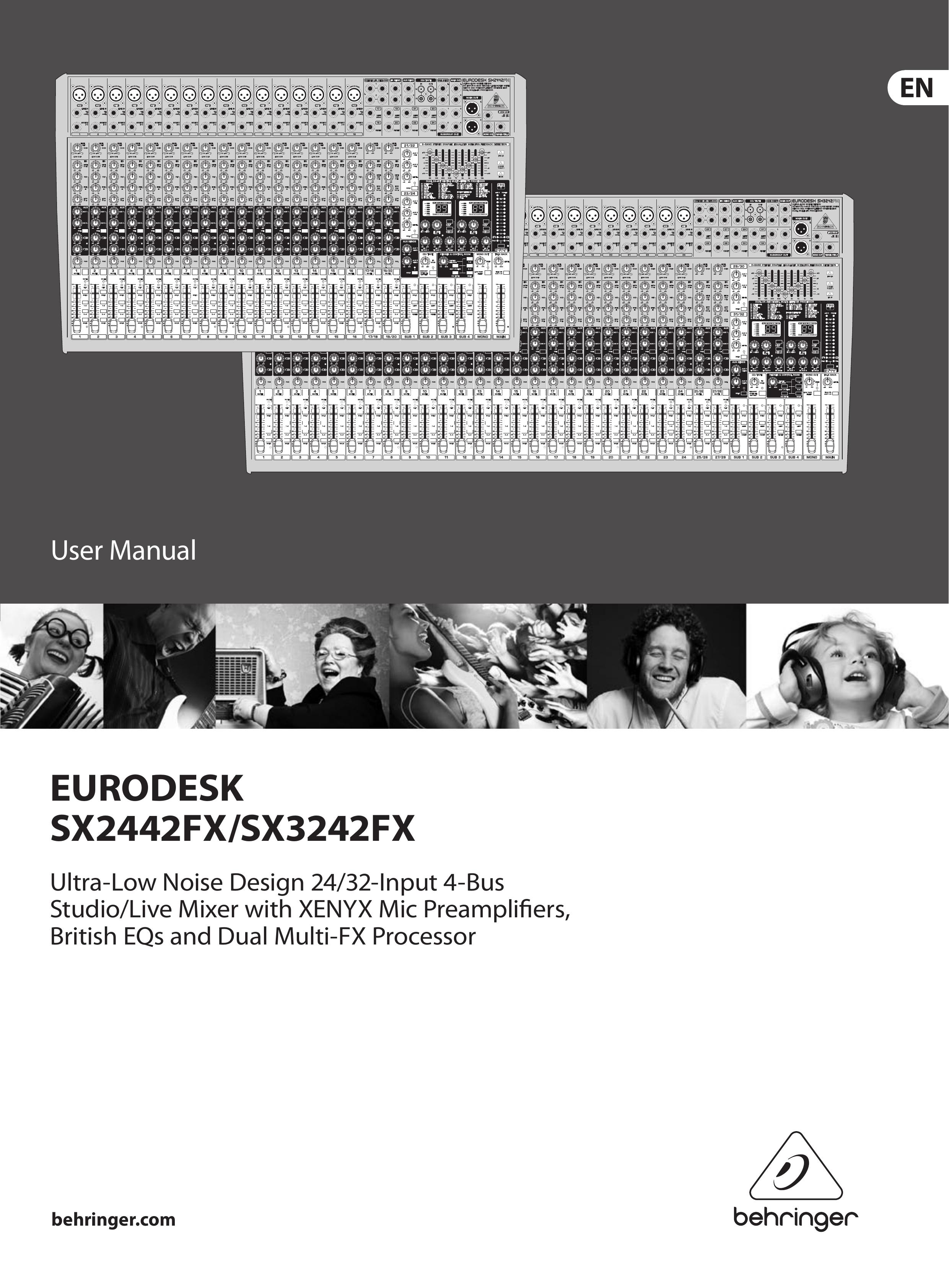 Behringer EURODESK Music Mixer User Manual