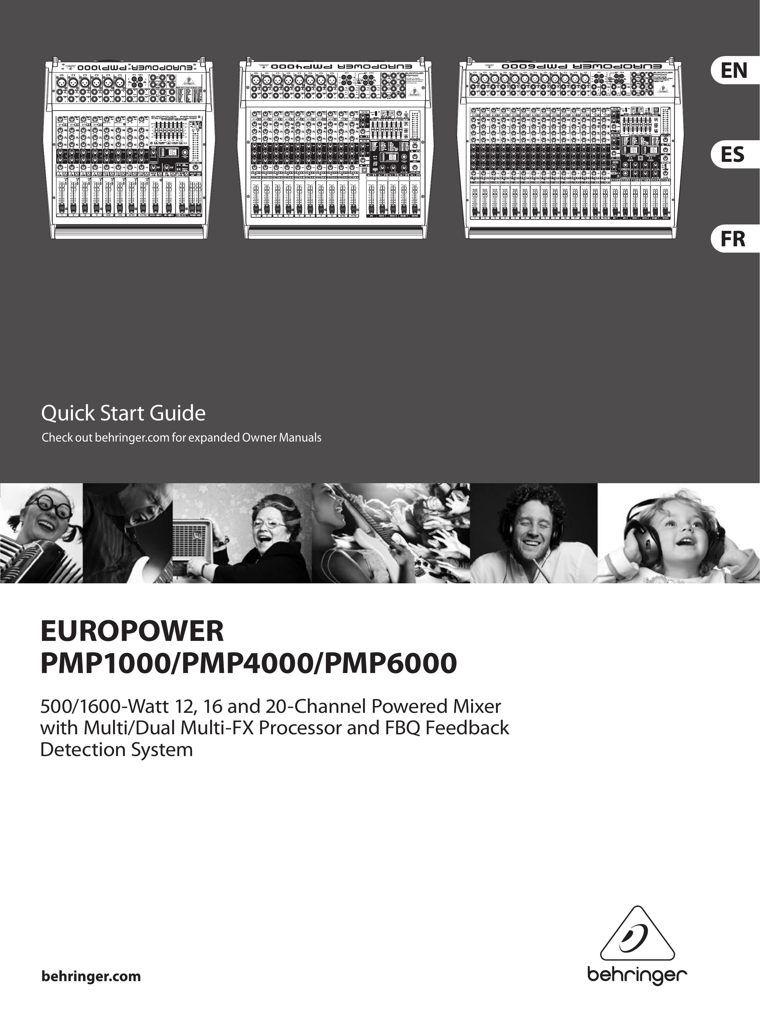 Behringer PMP1000 Music Mixer User Manual