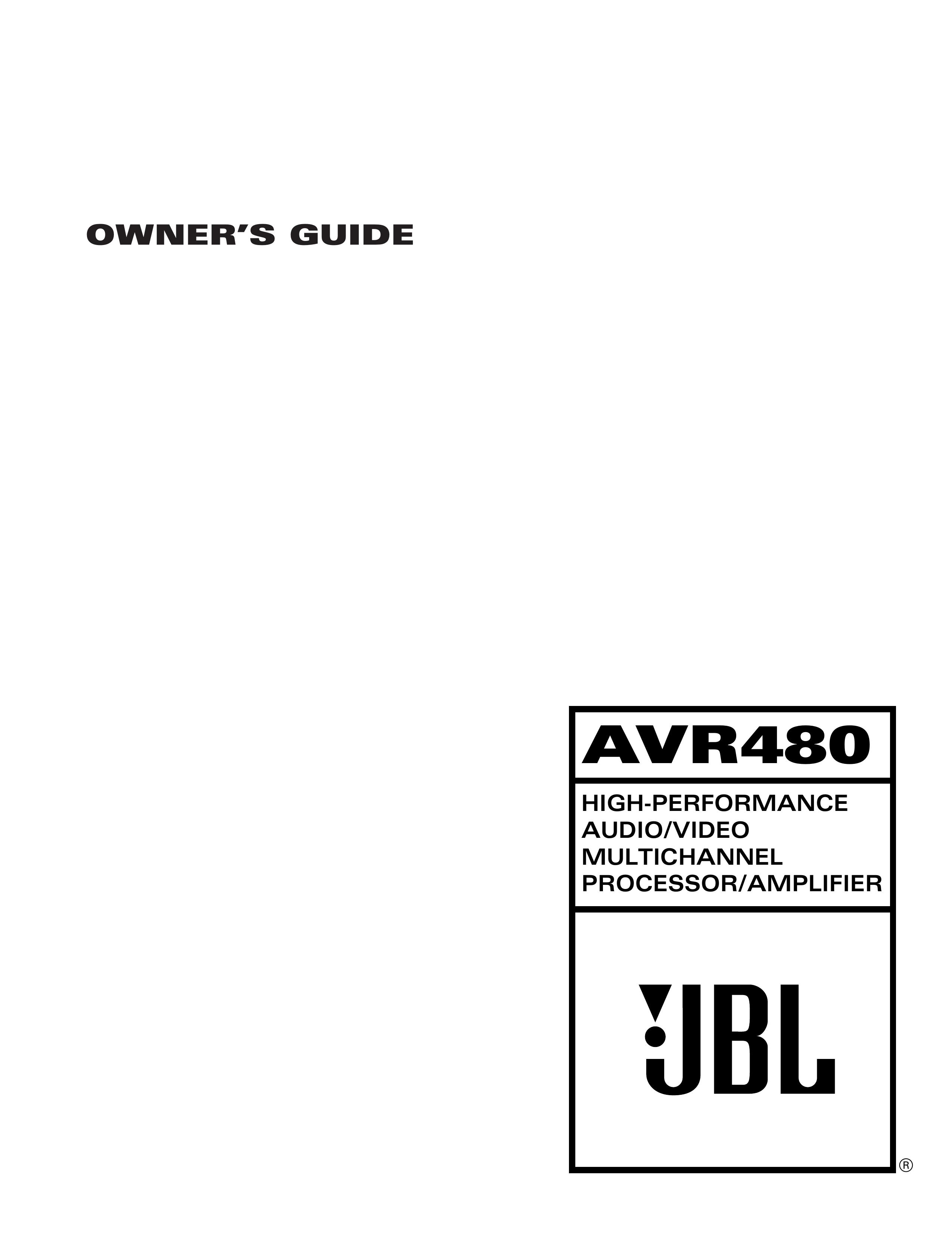 JBL AVR480 Music Mixer User Manual