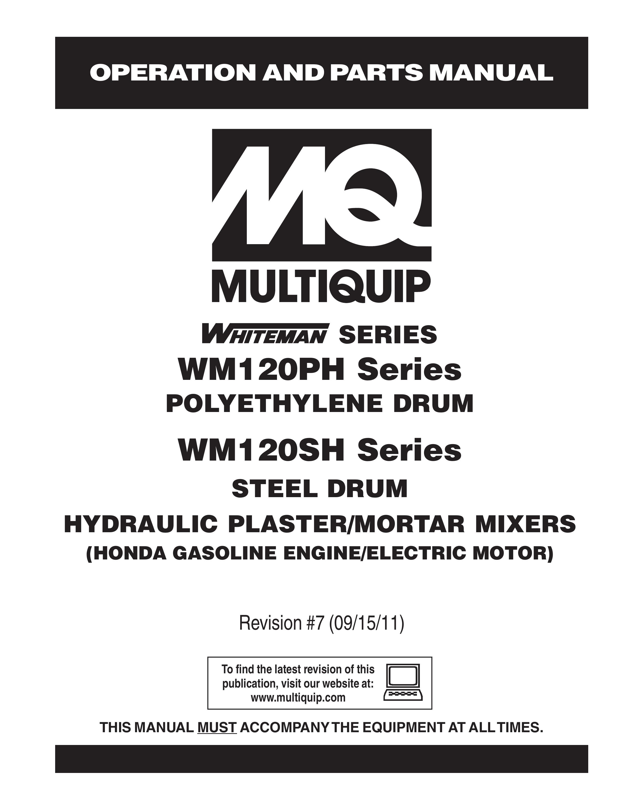 Multiquip WM120PH Music Mixer User Manual