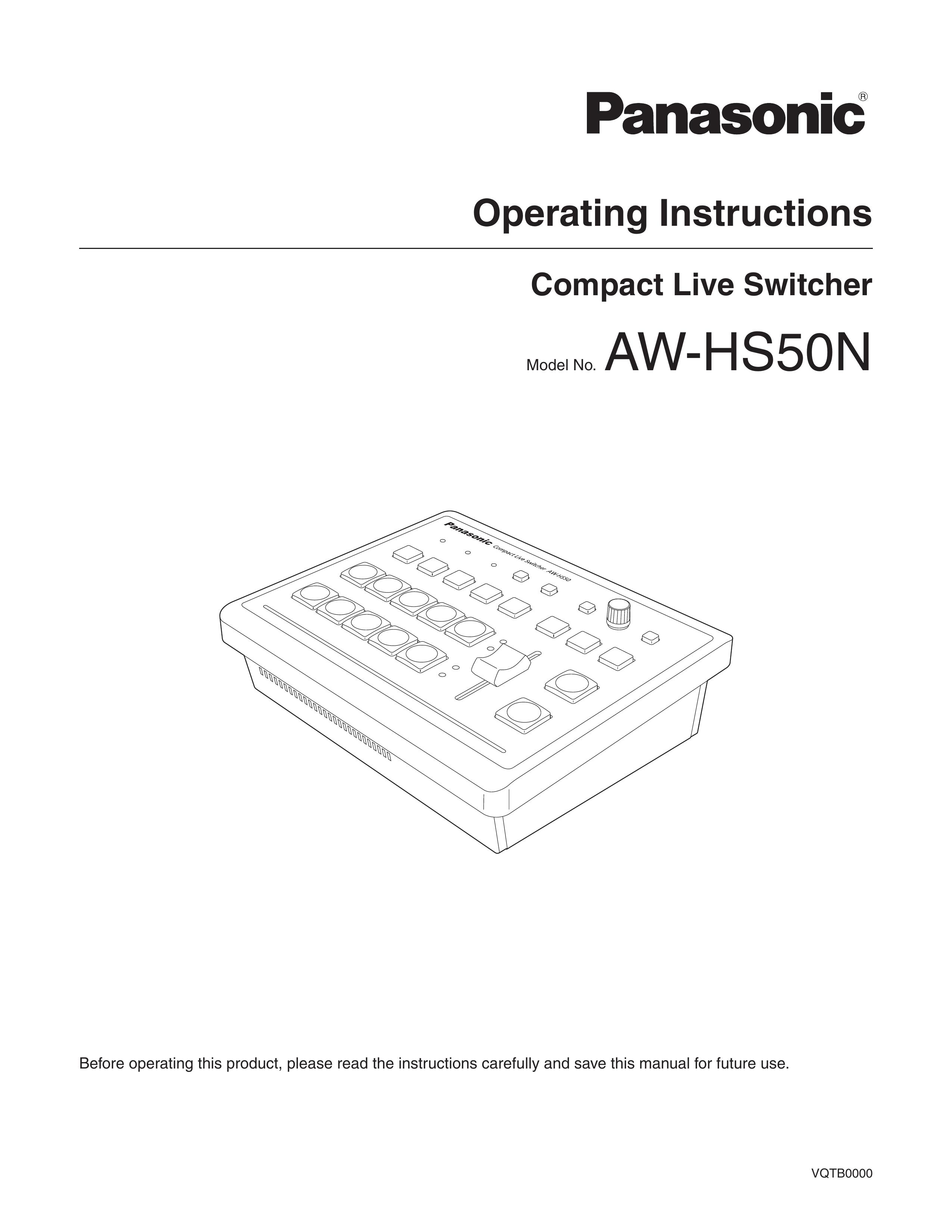 Panasonic AW-HS50N Music Mixer User Manual