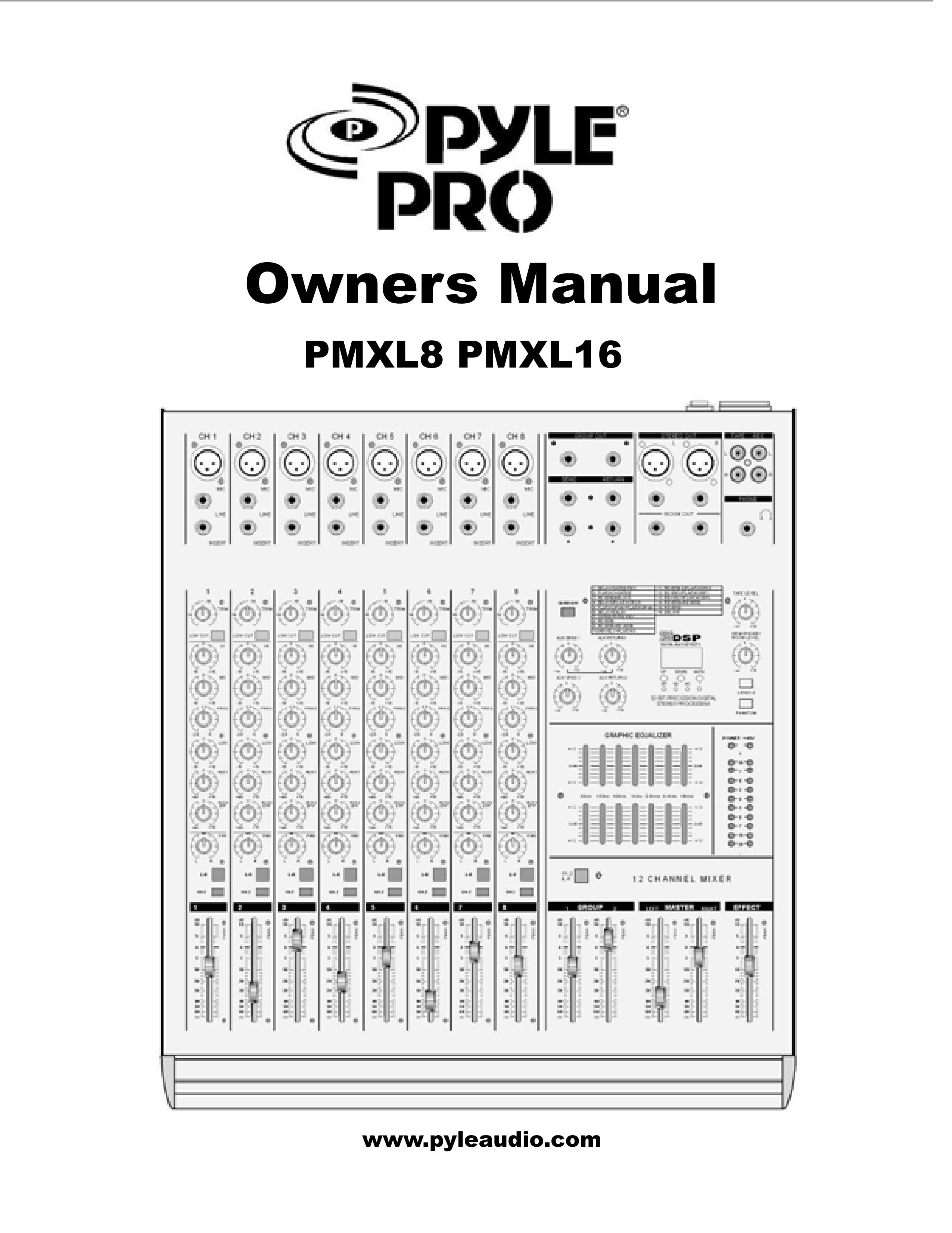 PYLE Audio PMXL16 Music Mixer User Manual