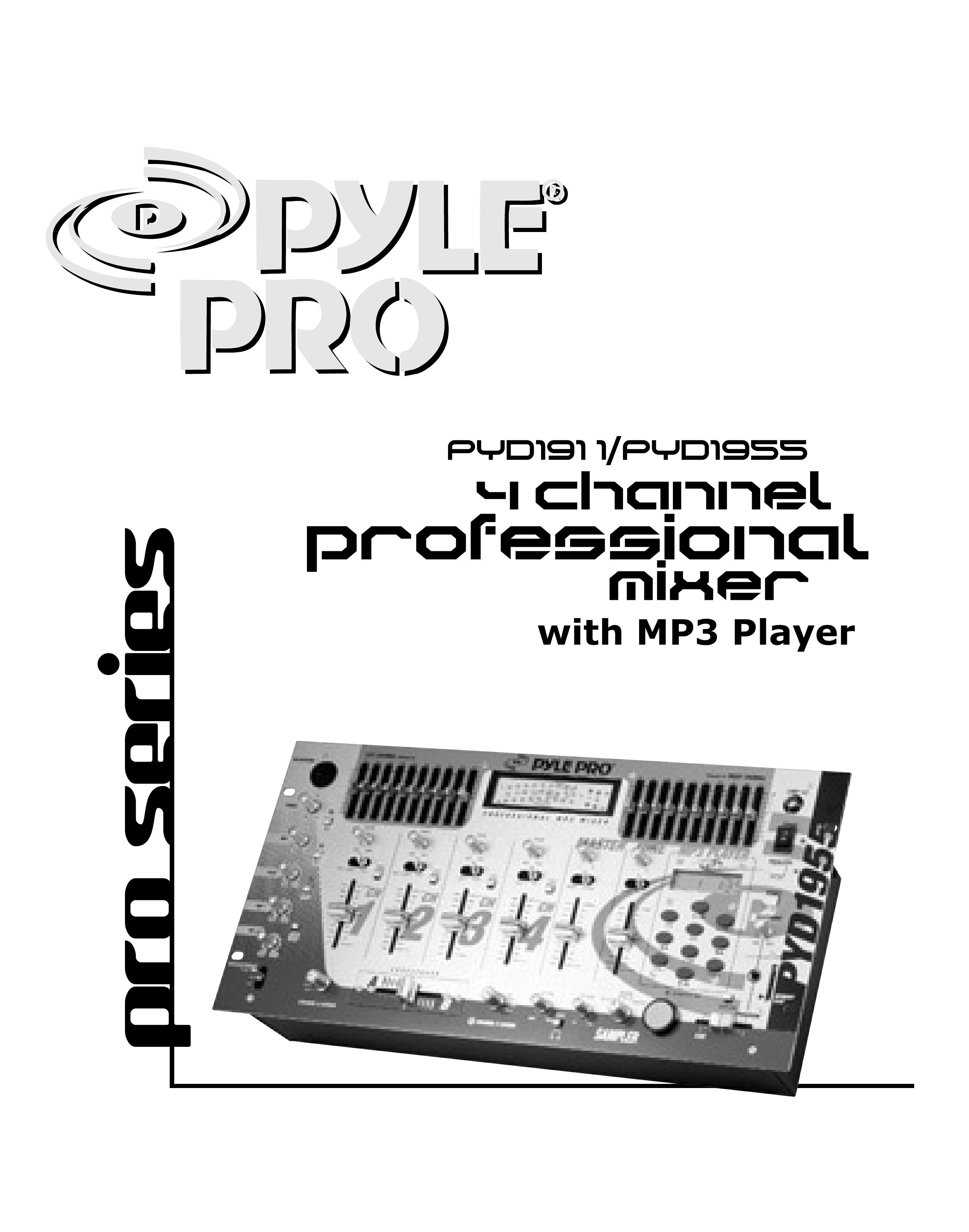 PYLE Audio PYD1955 Music Mixer User Manual