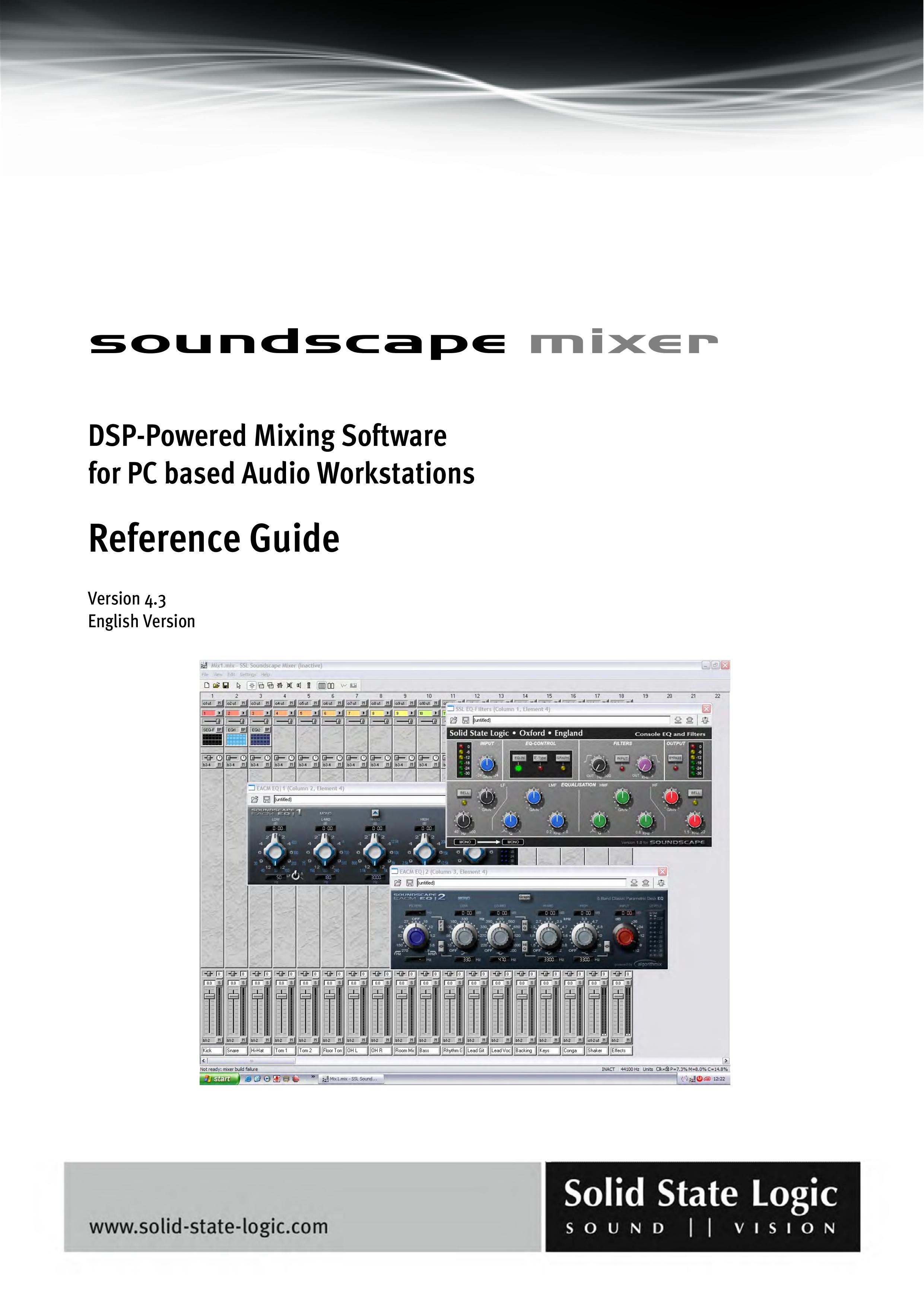 Solid State Logic Soundscape Mixer Music Mixer User Manual