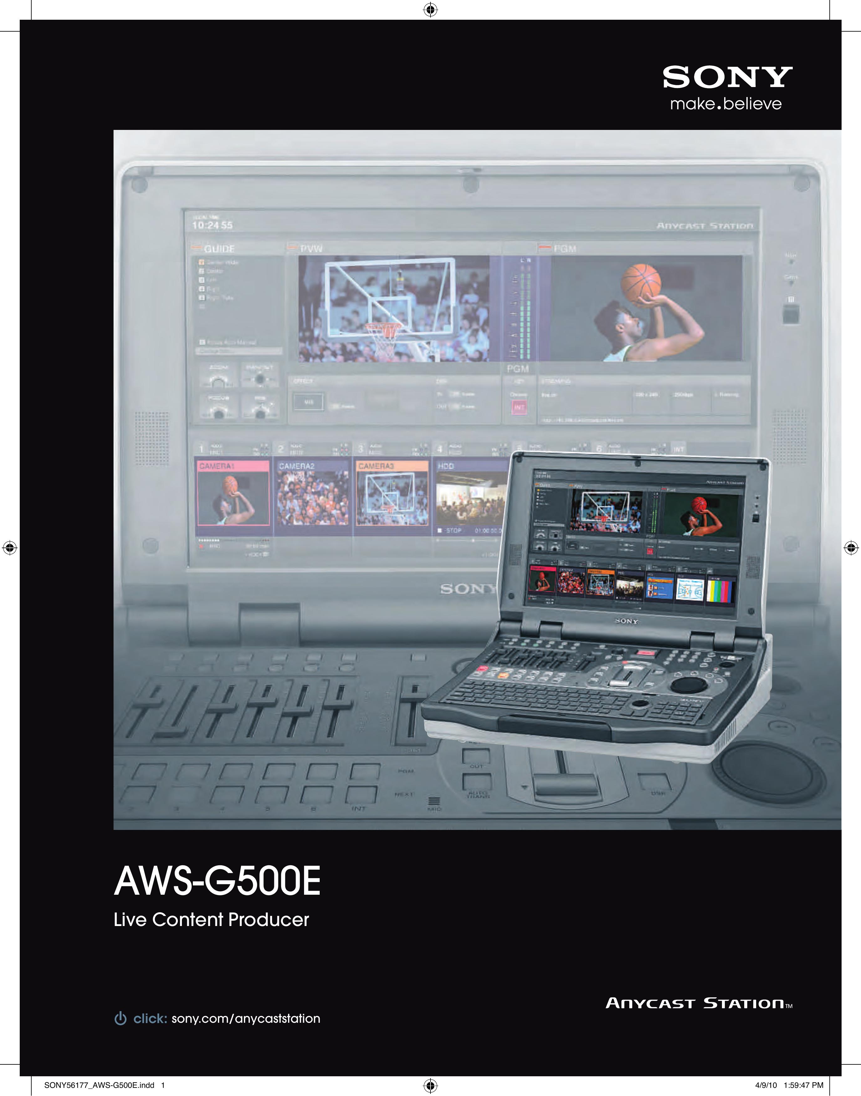 Sony AWS-G500E Music Mixer User Manual