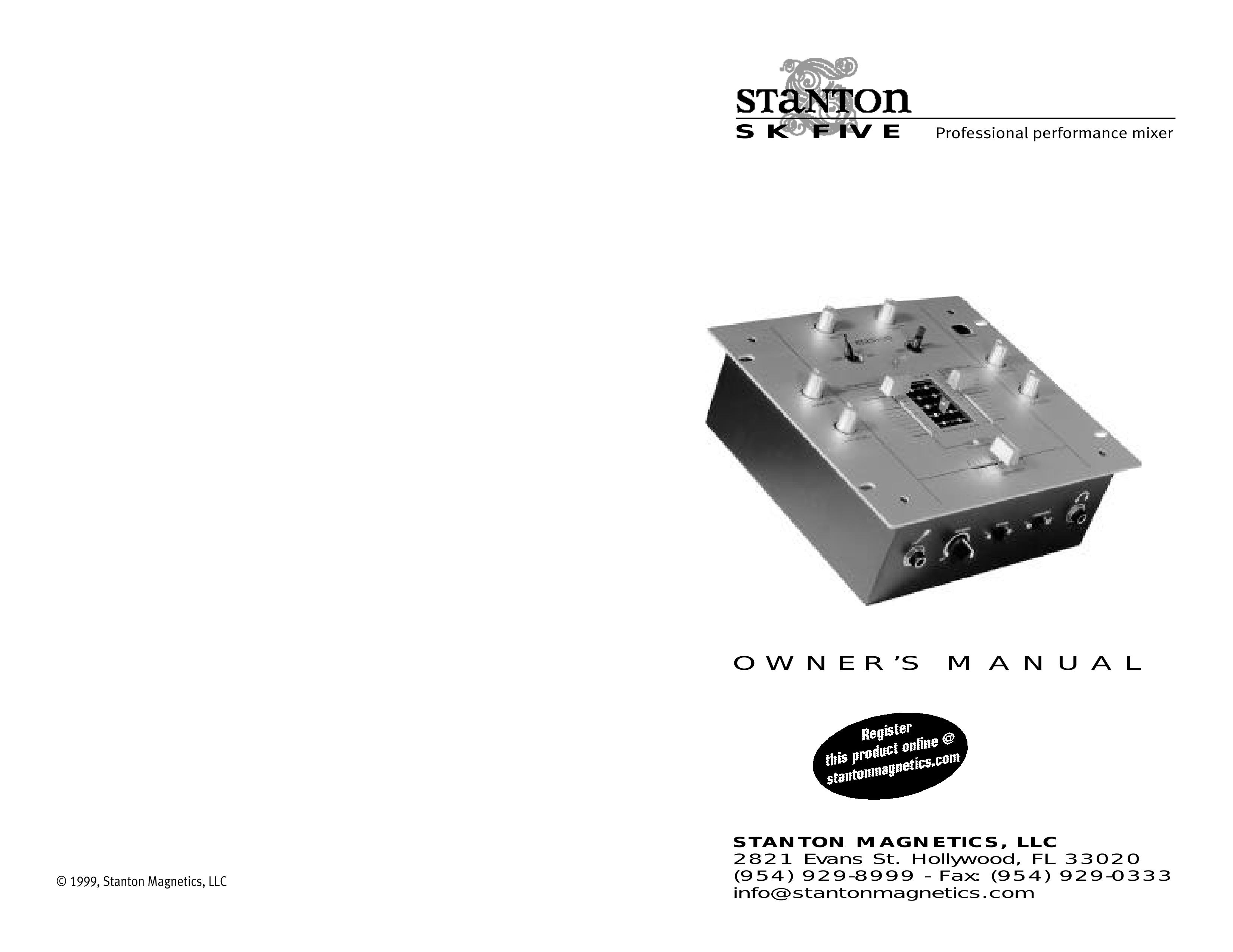 Stanton SK FIVE Music Mixer User Manual