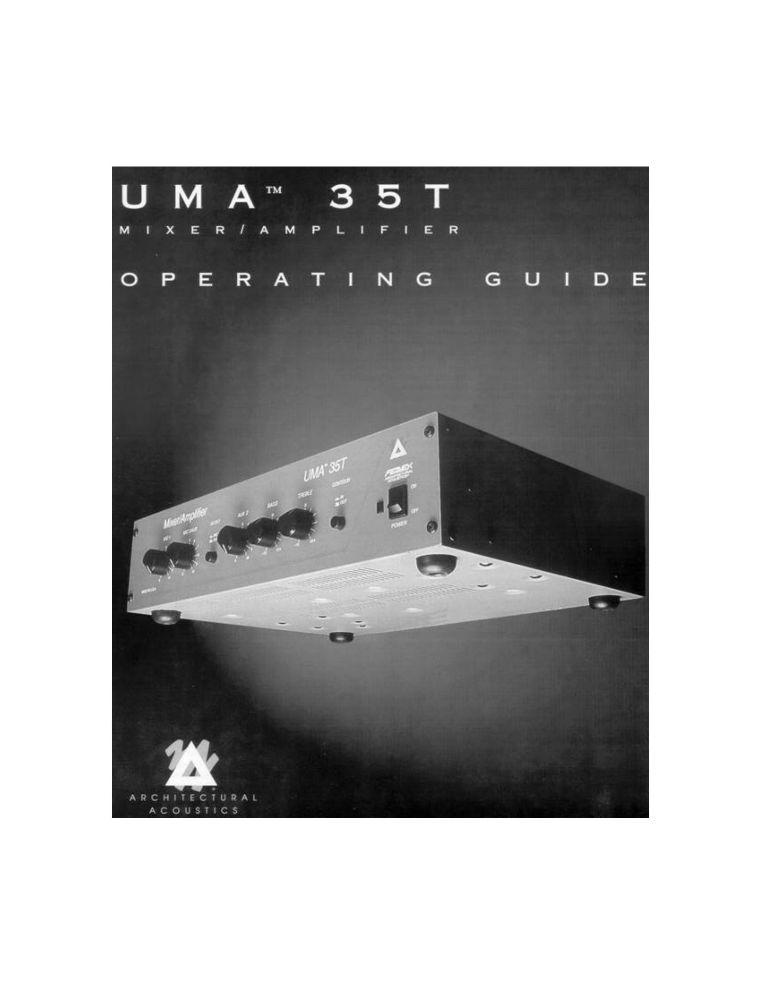 UMA Enterprises UMA 35T Music Mixer User Manual