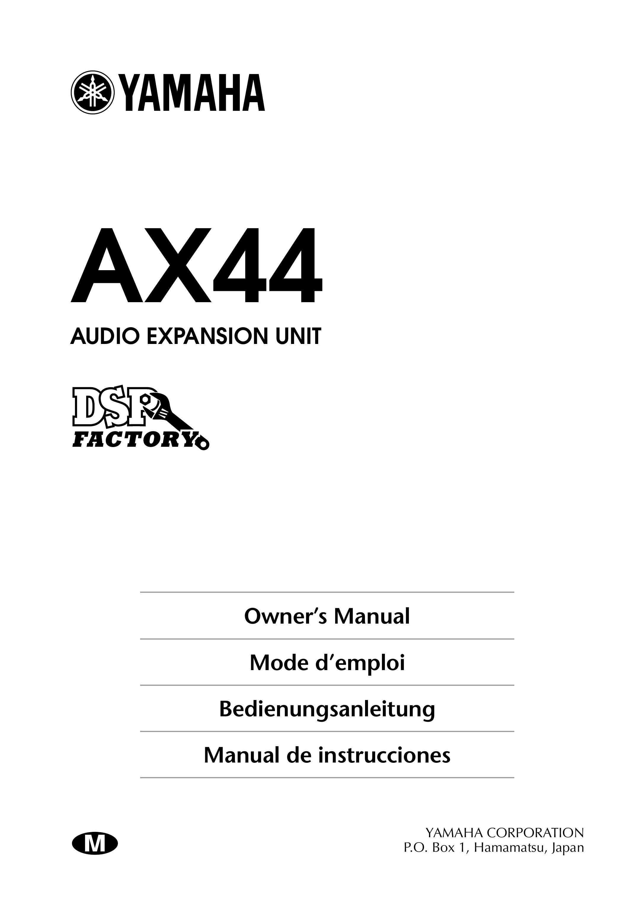 Yamaha AX44 Music Mixer User Manual