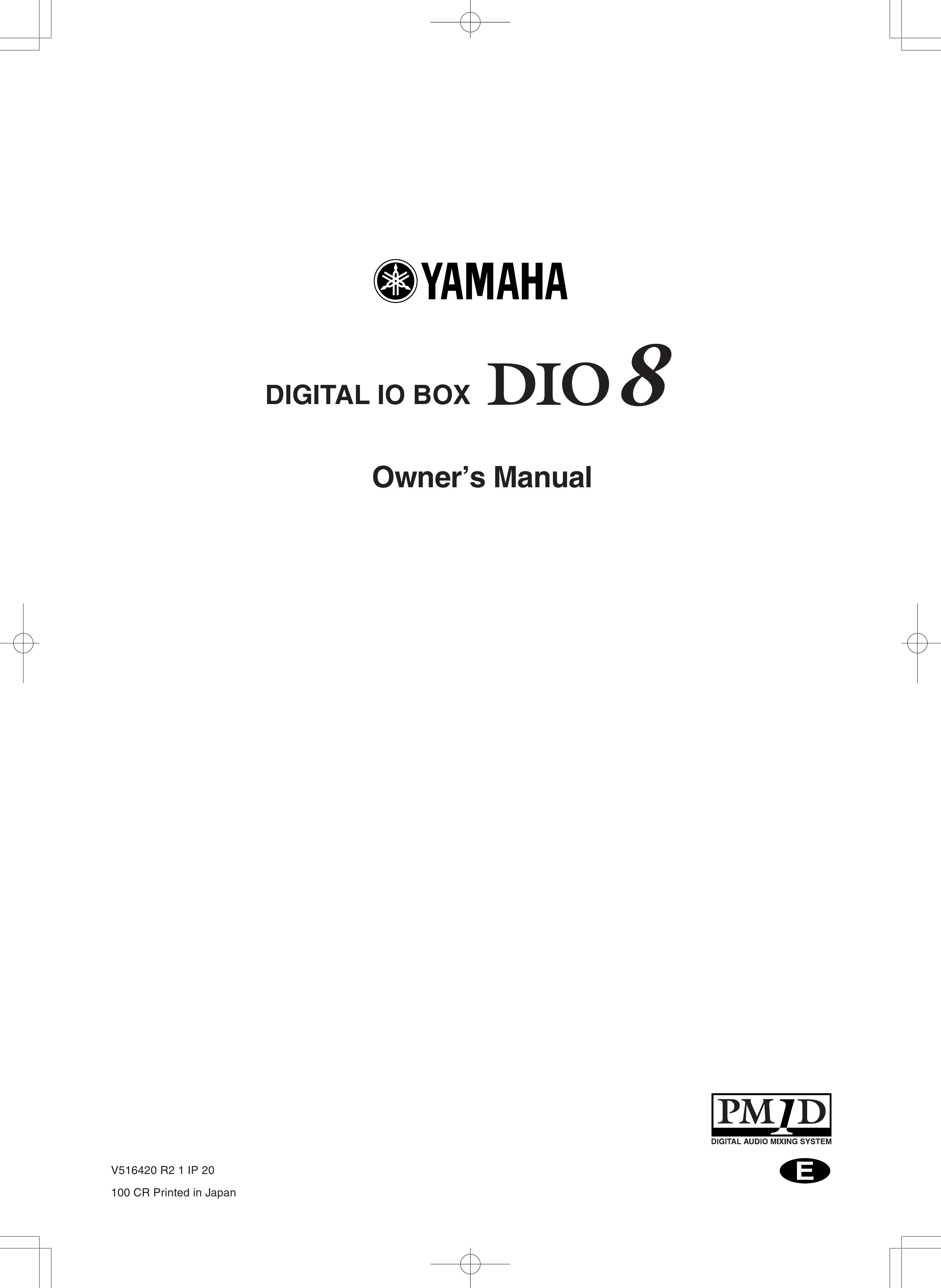 Yamaha DIO8 Music Mixer User Manual
