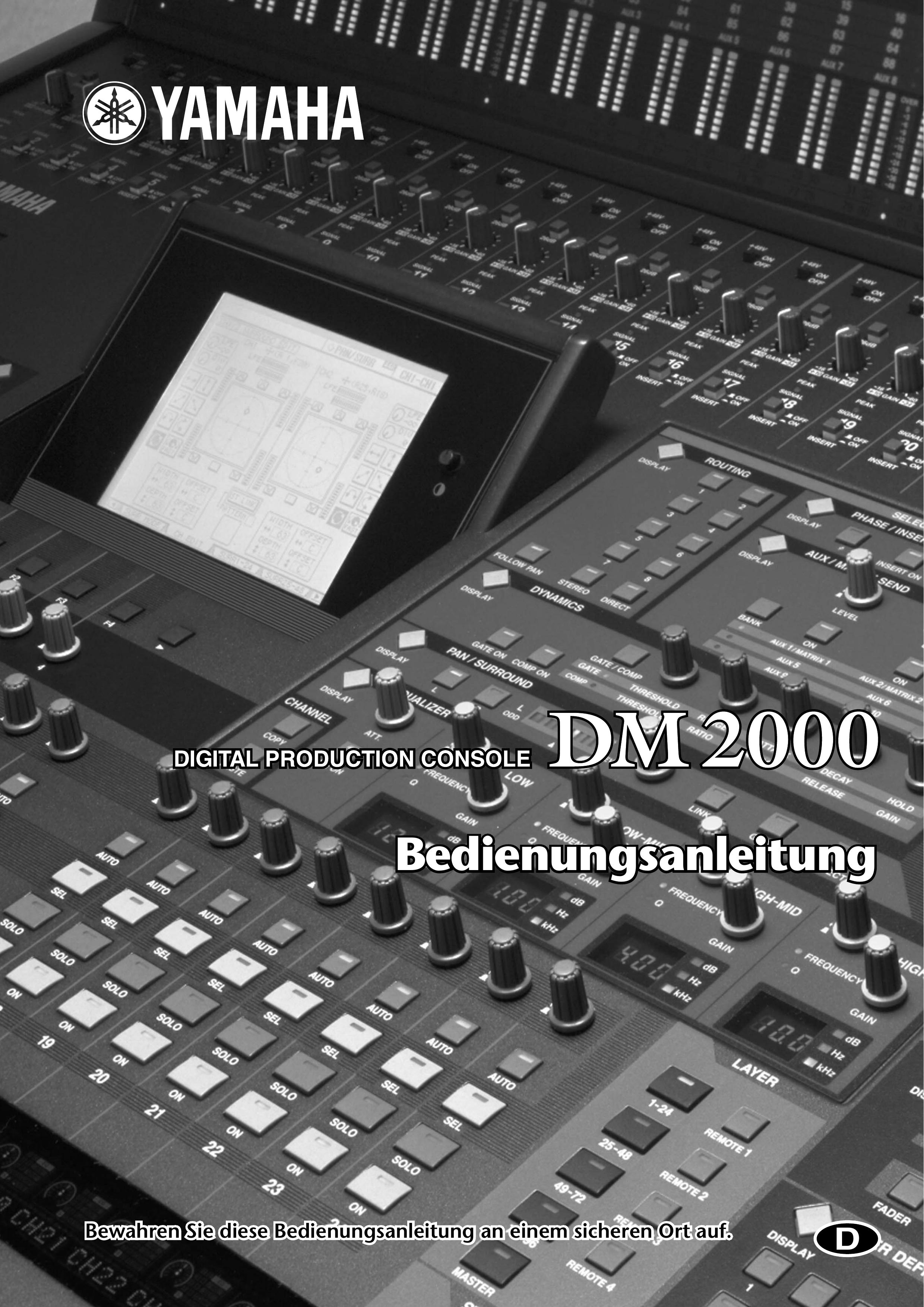 Yamaha DM2000 Music Mixer User Manual