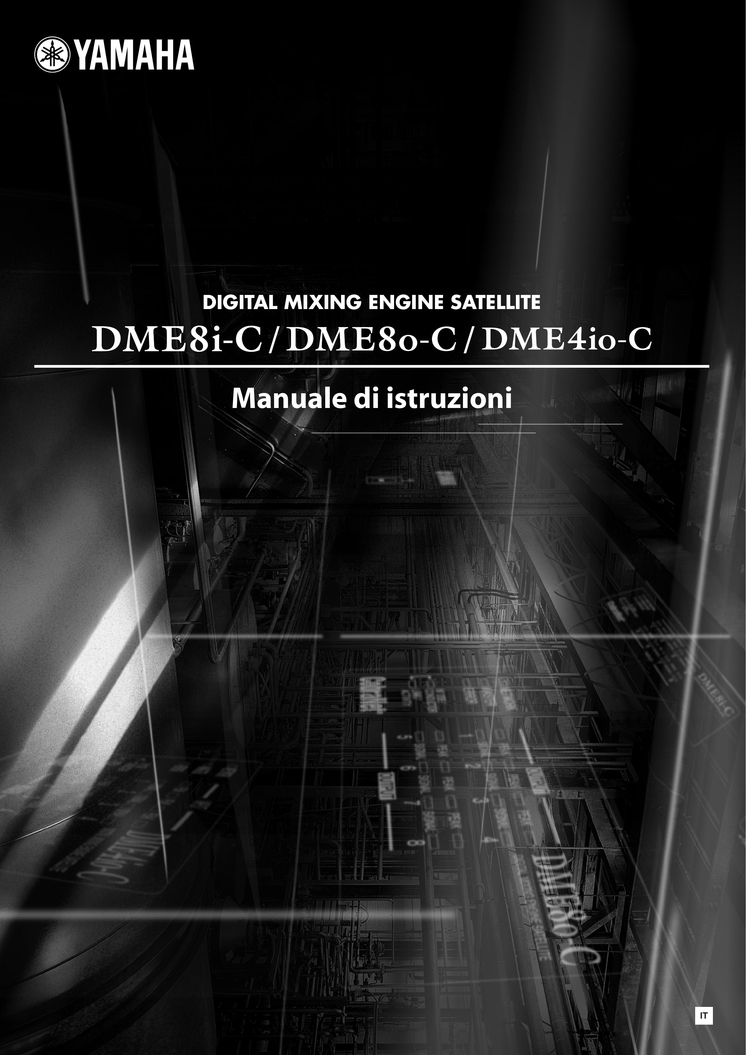 Yamaha DME4IO-C Music Mixer User Manual