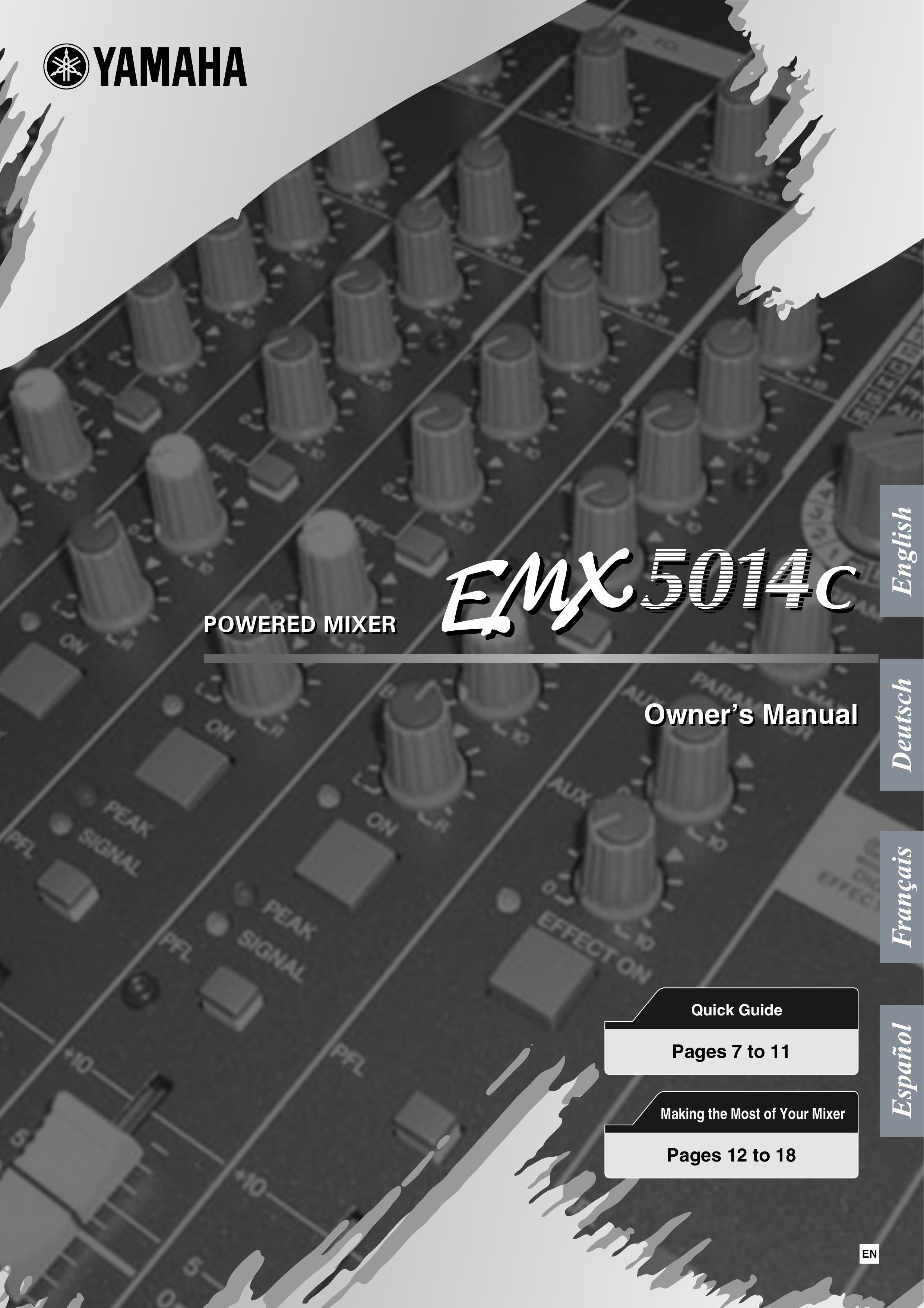 Yamaha EM5014C Music Mixer User Manual