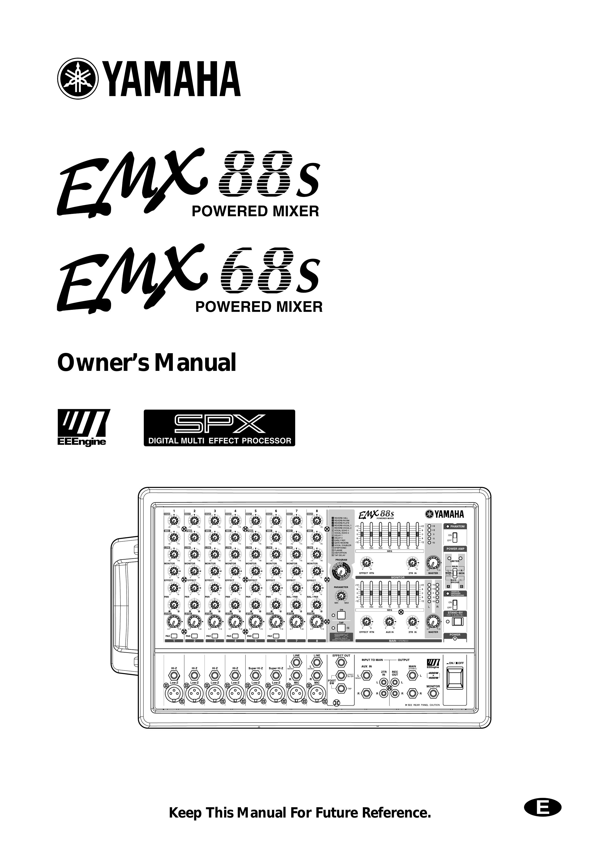 Yamaha EMX88s Music Mixer User Manual