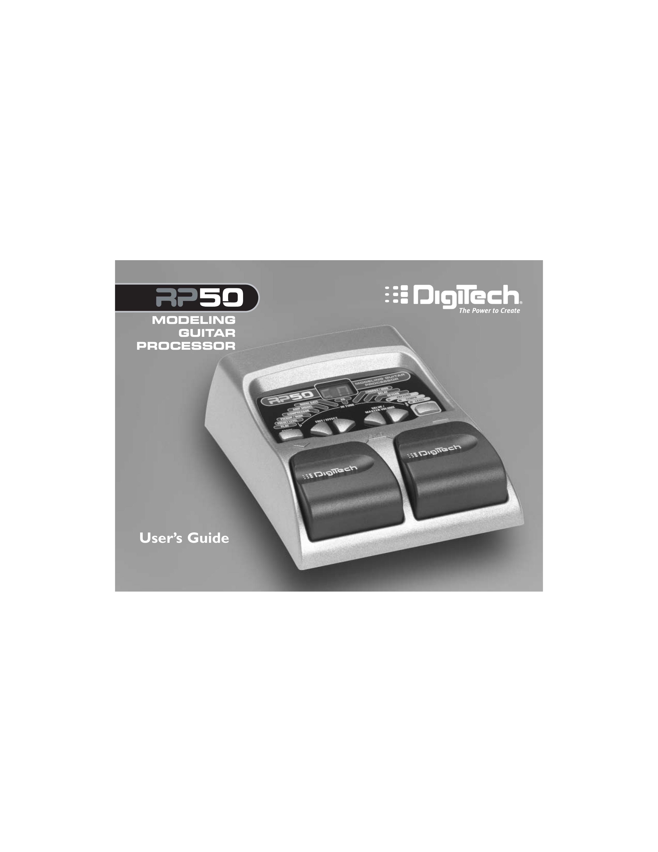DigiTech RP50 Music Pedal User Manual