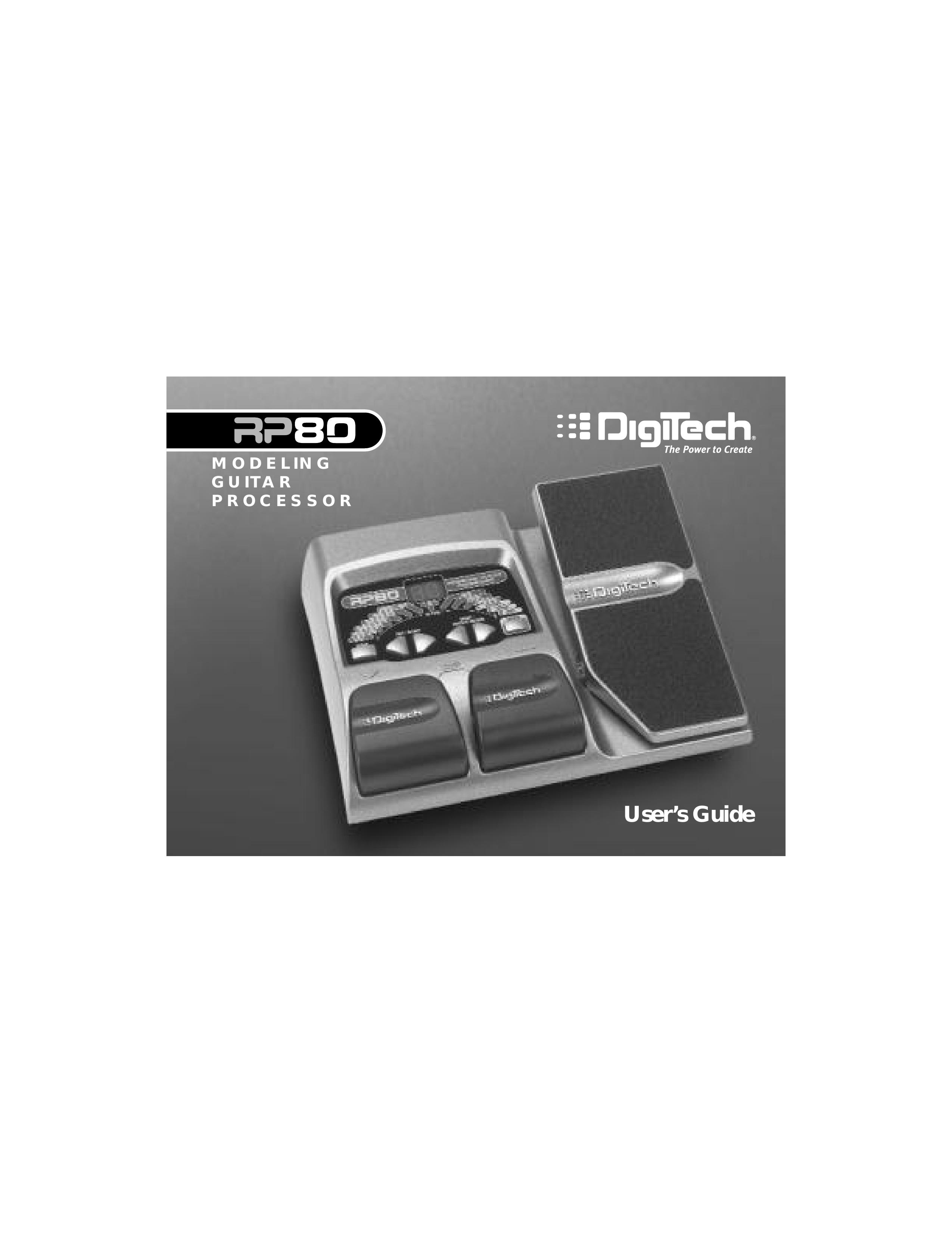DigiTech RP80 Music Pedal User Manual