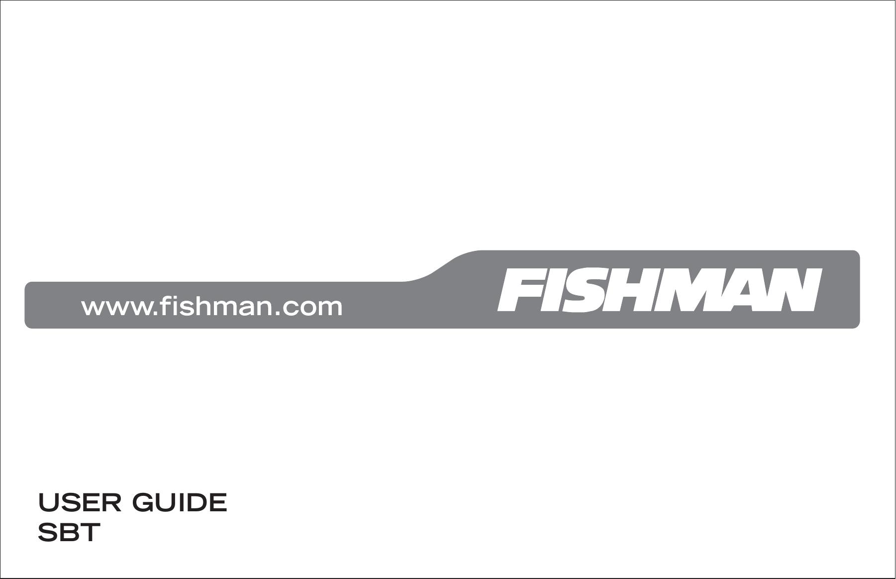 Fishman SBT-C Music Pedal User Manual