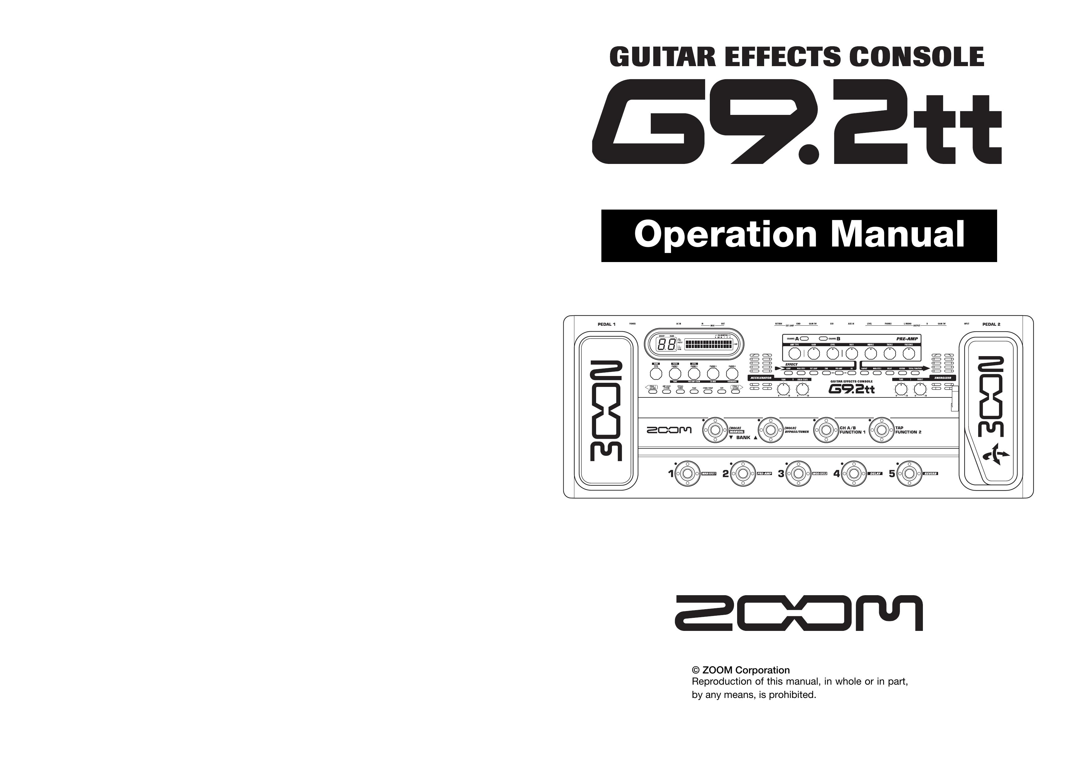 Princeton Digital (USA) G9.2tt2q Music Pedal User Manual
