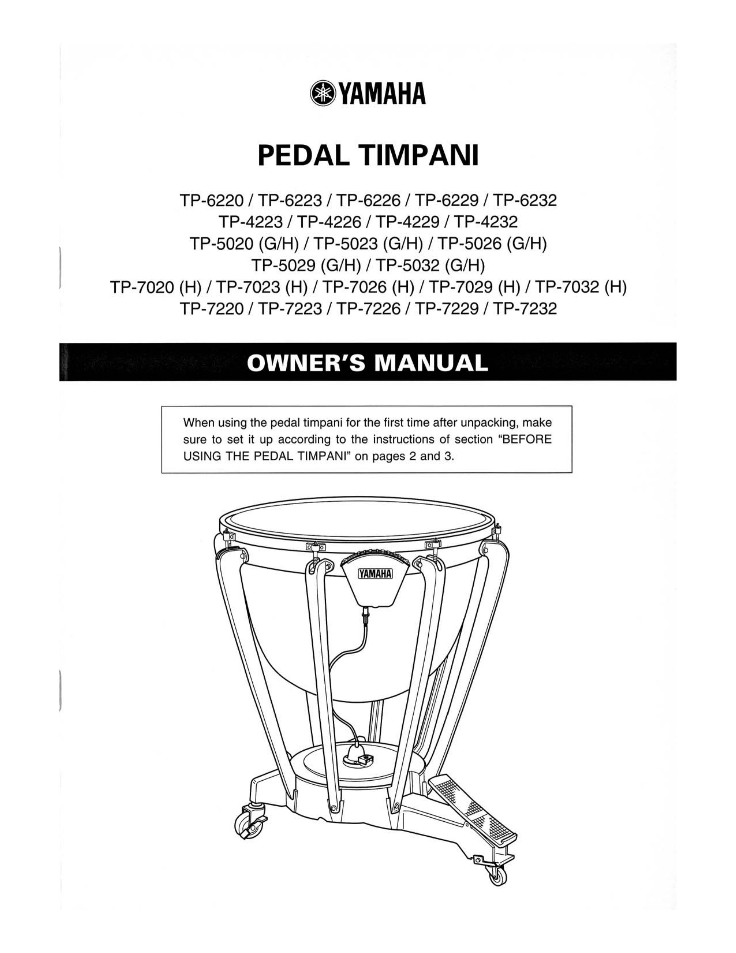 Yamaha TP-4229 Music Pedal User Manual