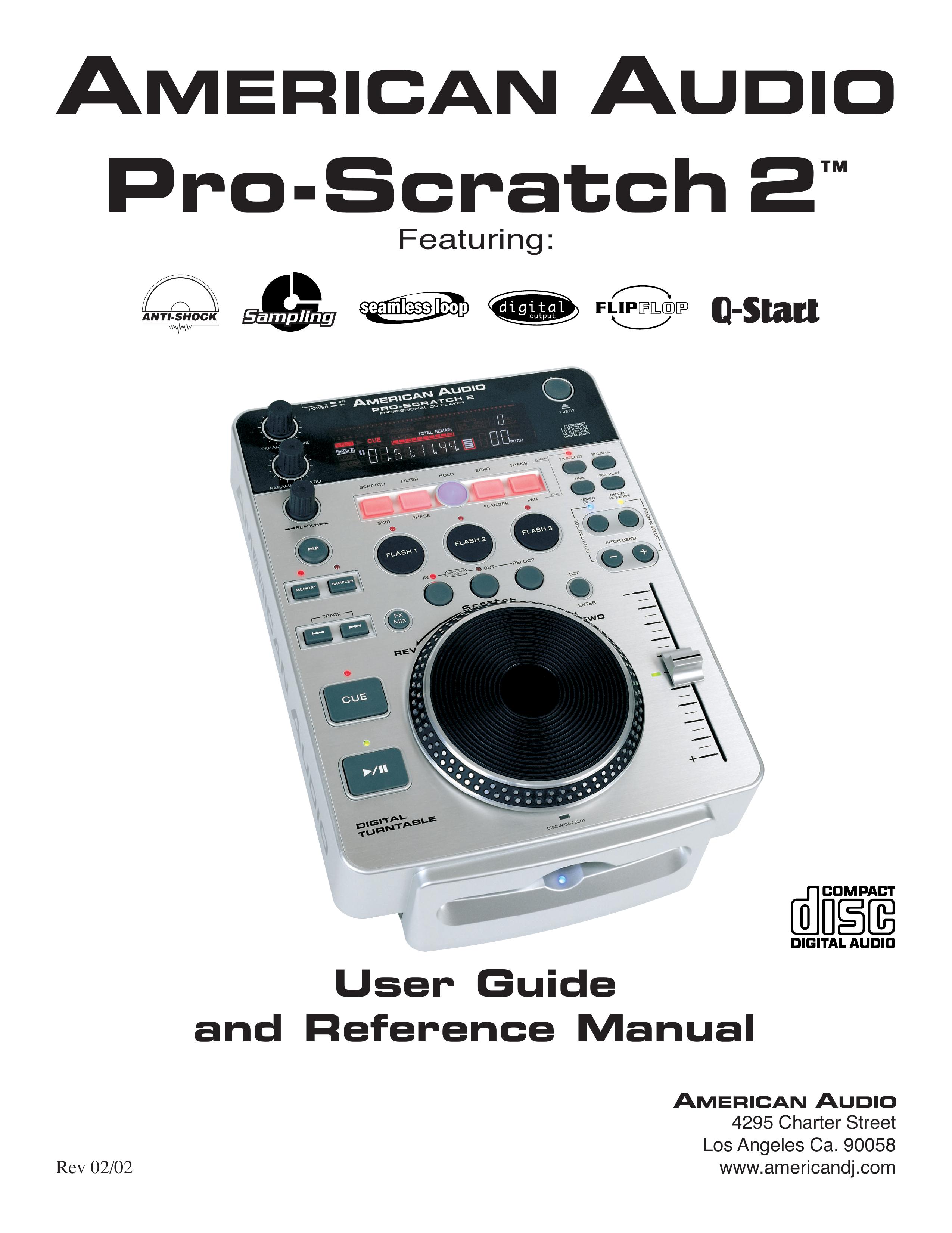 American Audio Pro-Scratch 2 Musical Instrument User Manual