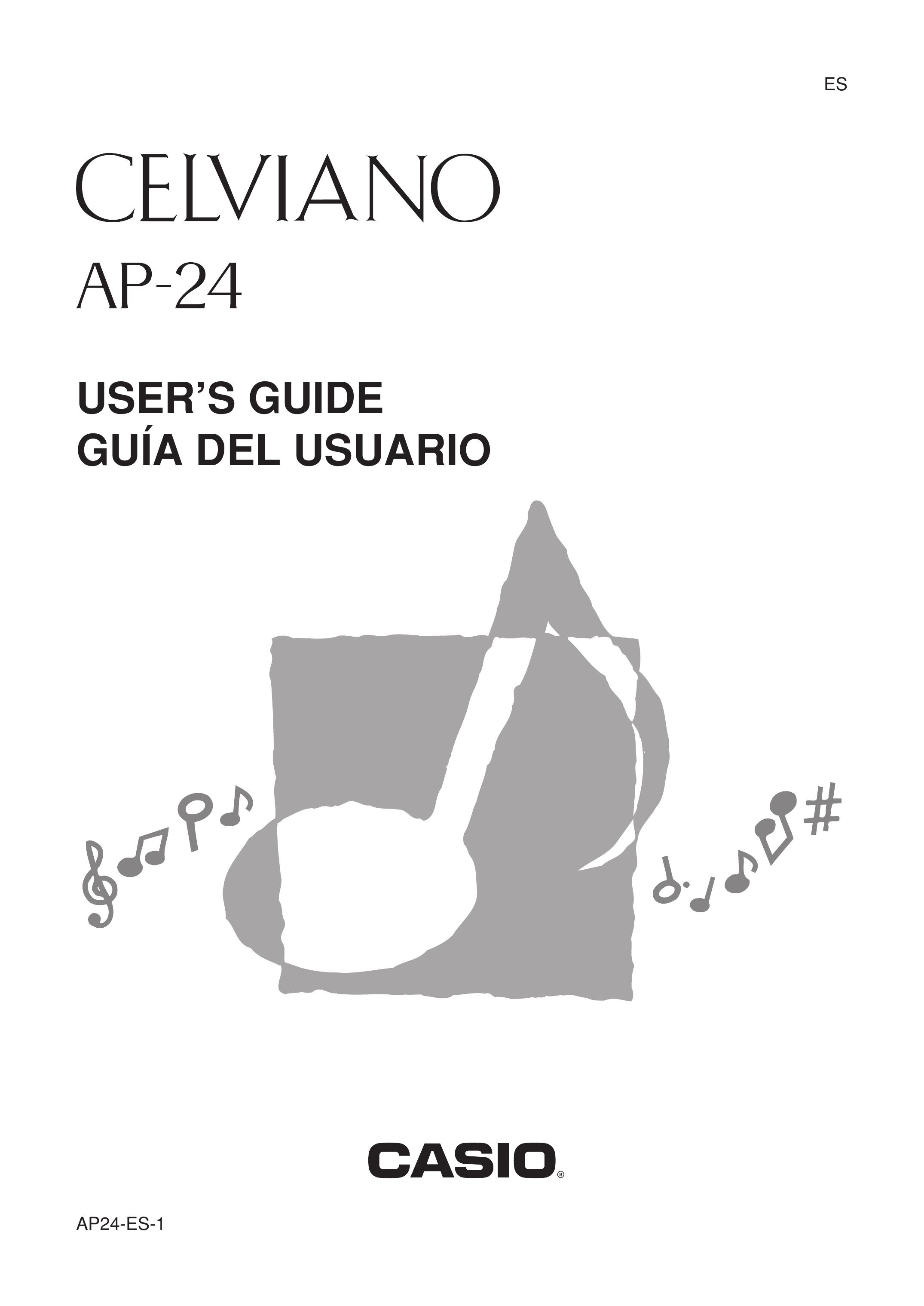 Casio AP-24 Musical Instrument User Manual