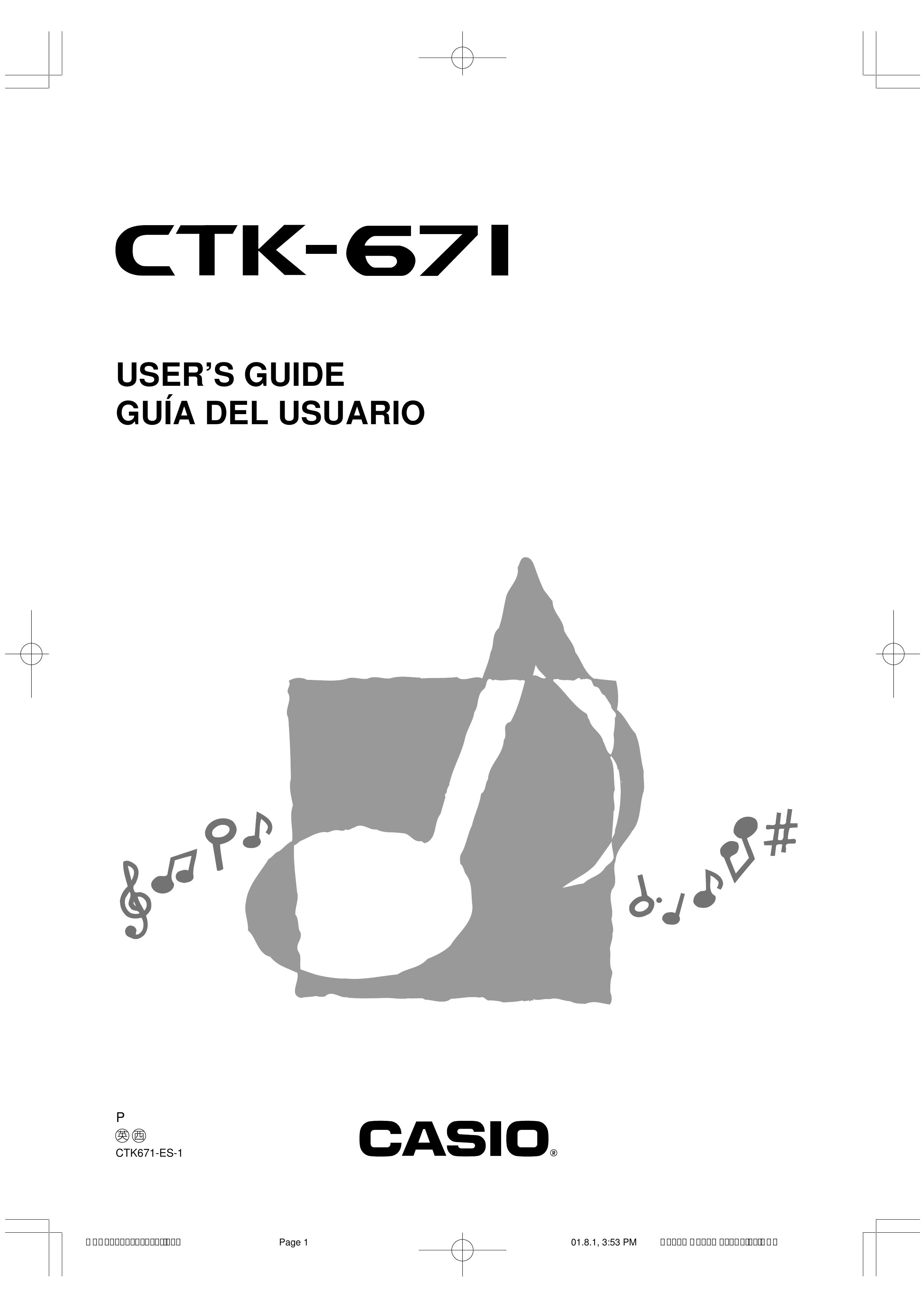 Casio CTK-671 Musical Instrument User Manual