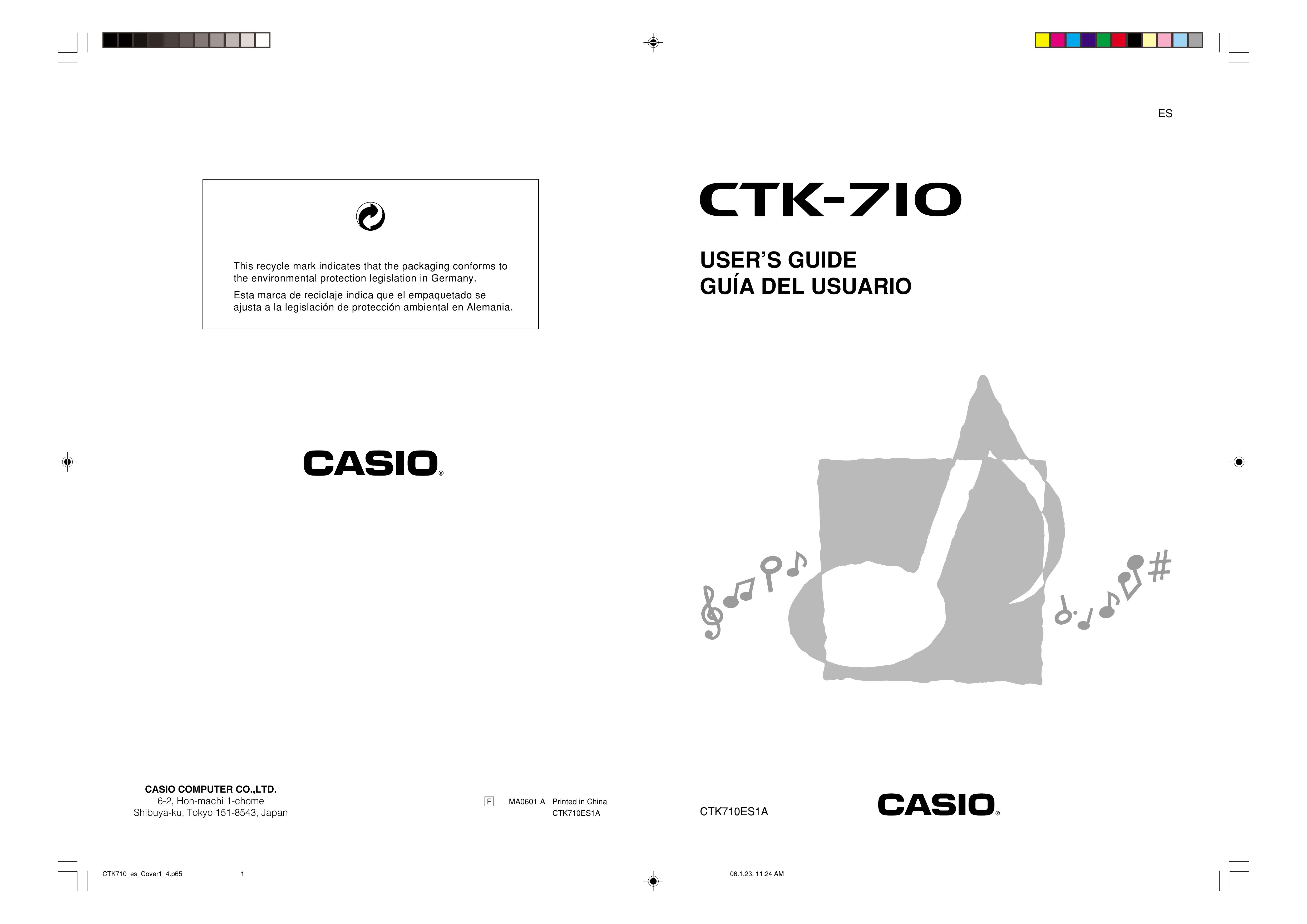 Casio CTK710 Musical Instrument User Manual