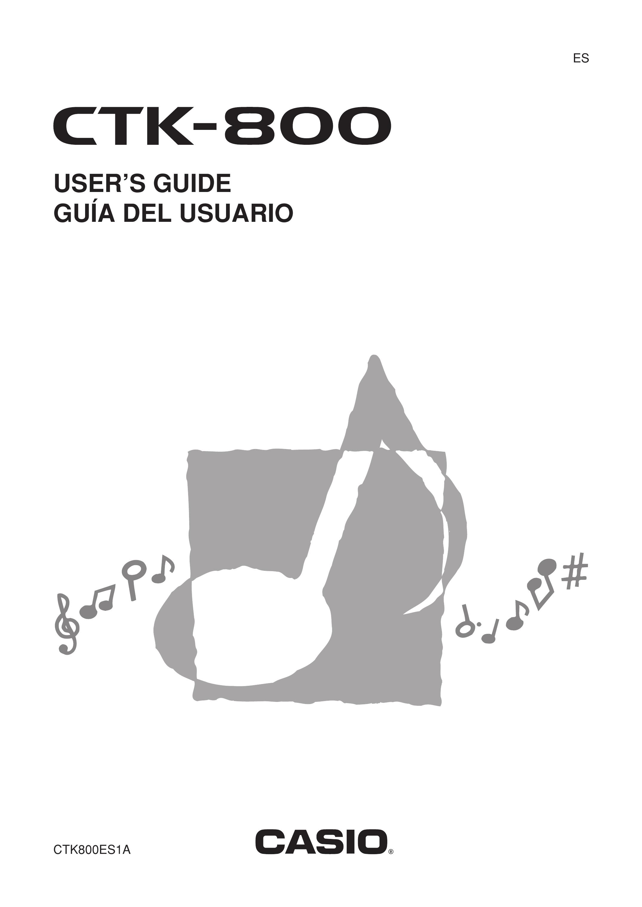 Casio CTK800ES1A Musical Instrument User Manual