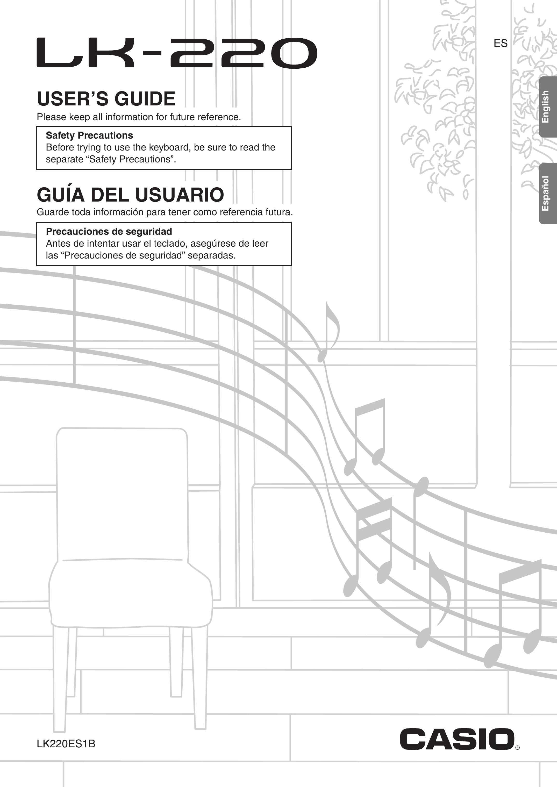 Casio LK-220 Musical Instrument User Manual