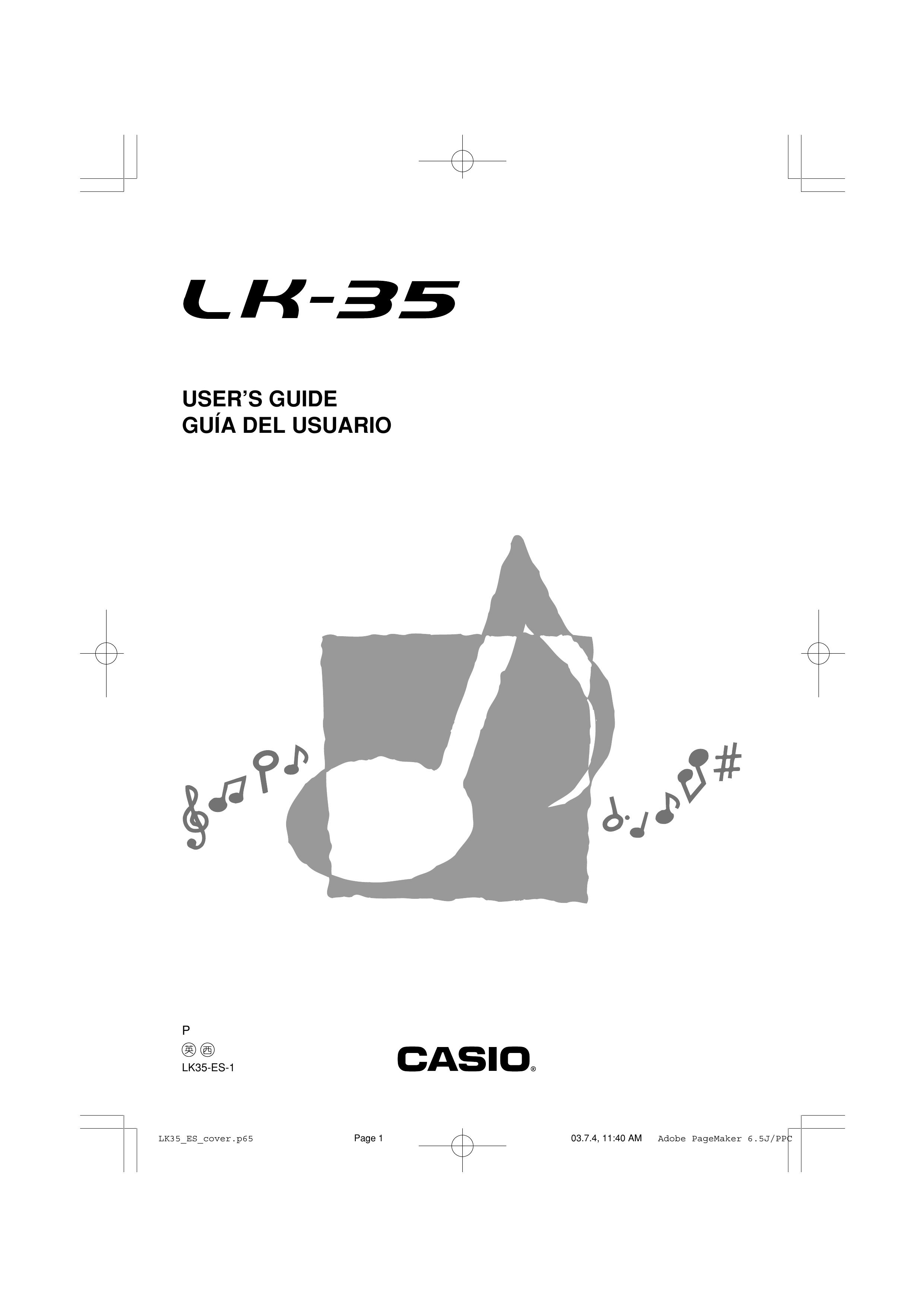 Casio LK35 Musical Instrument User Manual
