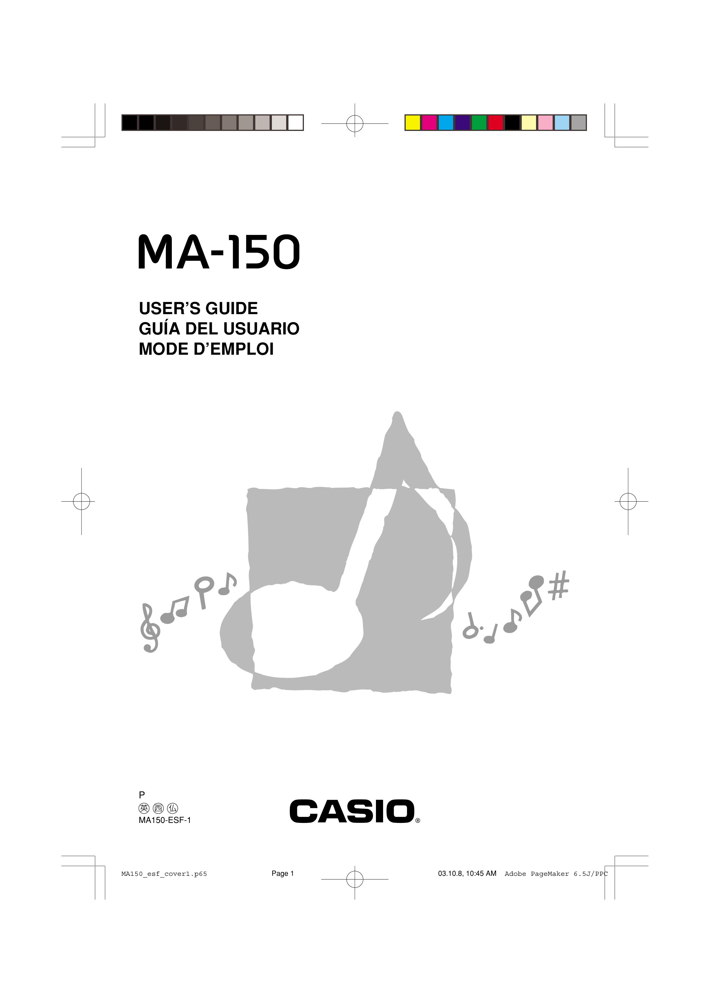 Casio MA-150 Musical Instrument User Manual