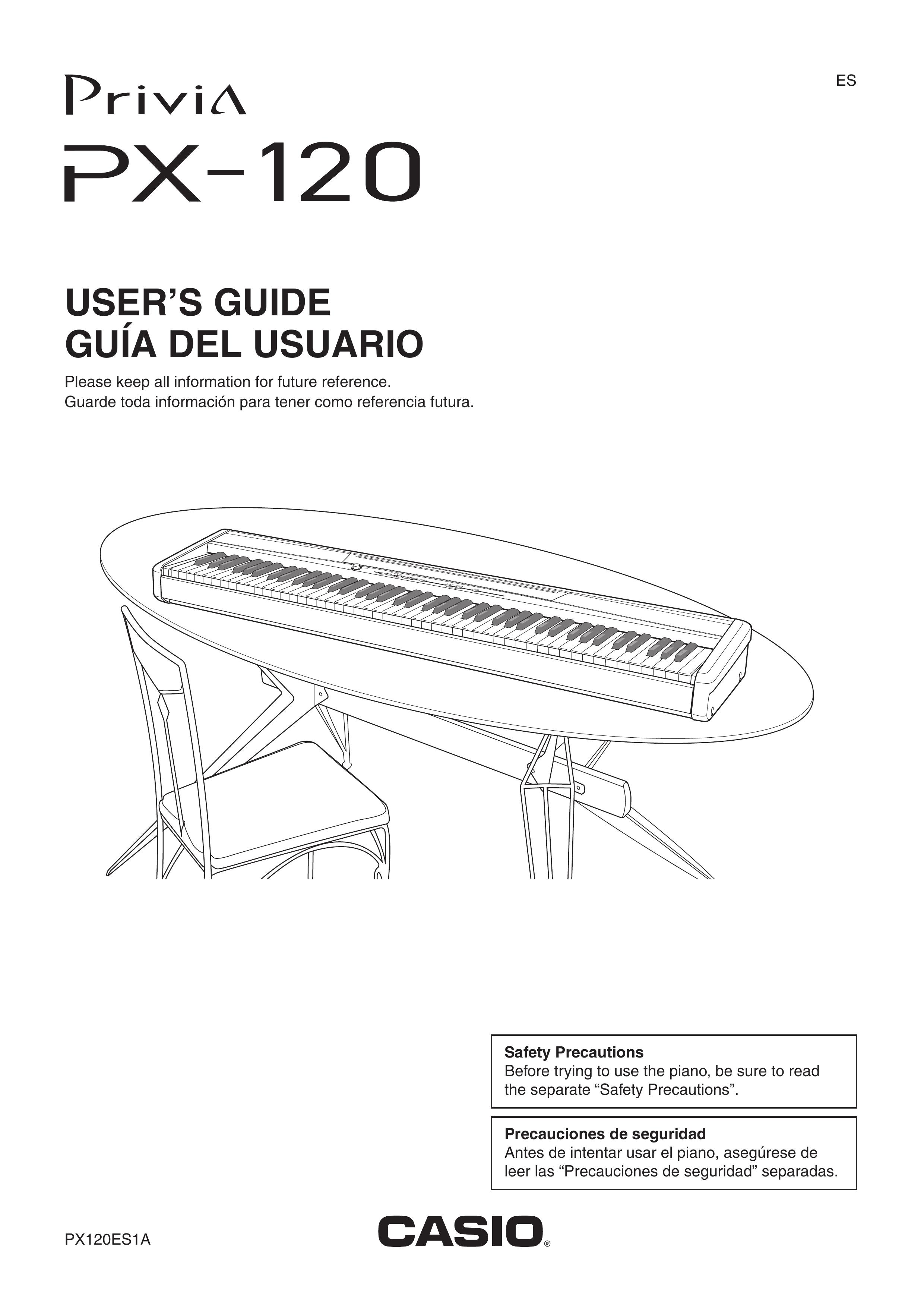 Casio PX-120 Musical Instrument User Manual