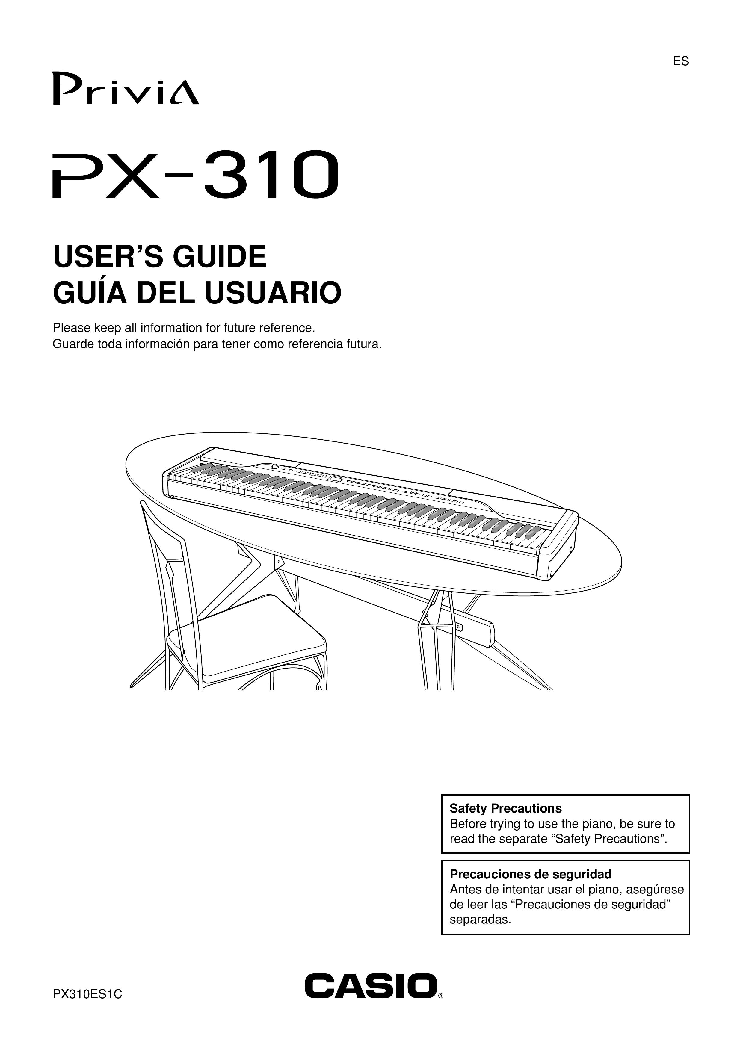 Casio PX-310 Musical Instrument User Manual